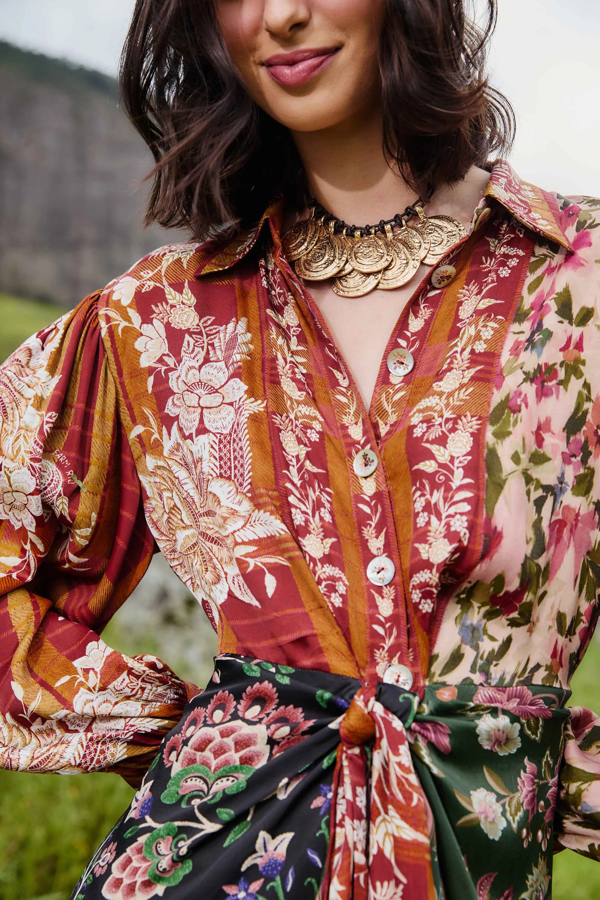 Eco Friendly Dye Street Glam Mixed Winter Garden Lenzing? Ecovero? Viscose Mini Dress