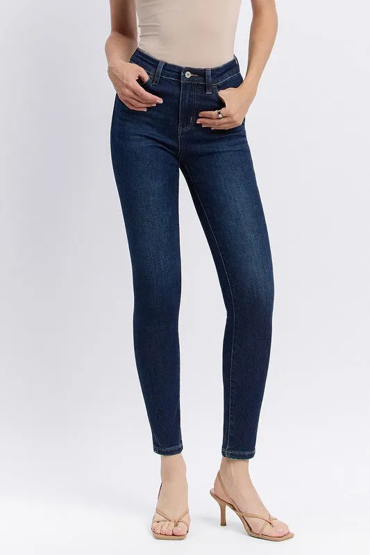 Dark Wash Vervet High Rise Ankle Skinny LowBulkFabric