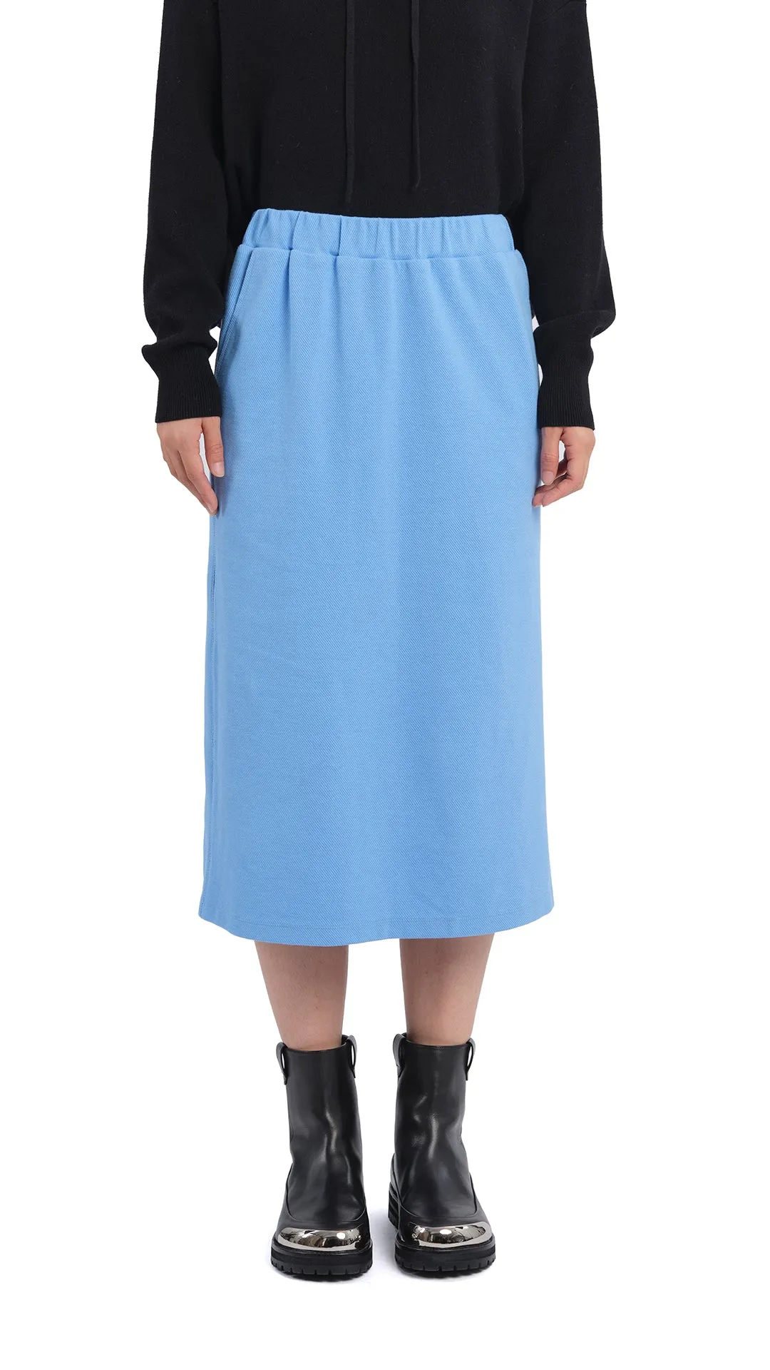 Pencil Split Skirt Versatile Outfit Fresh Texture