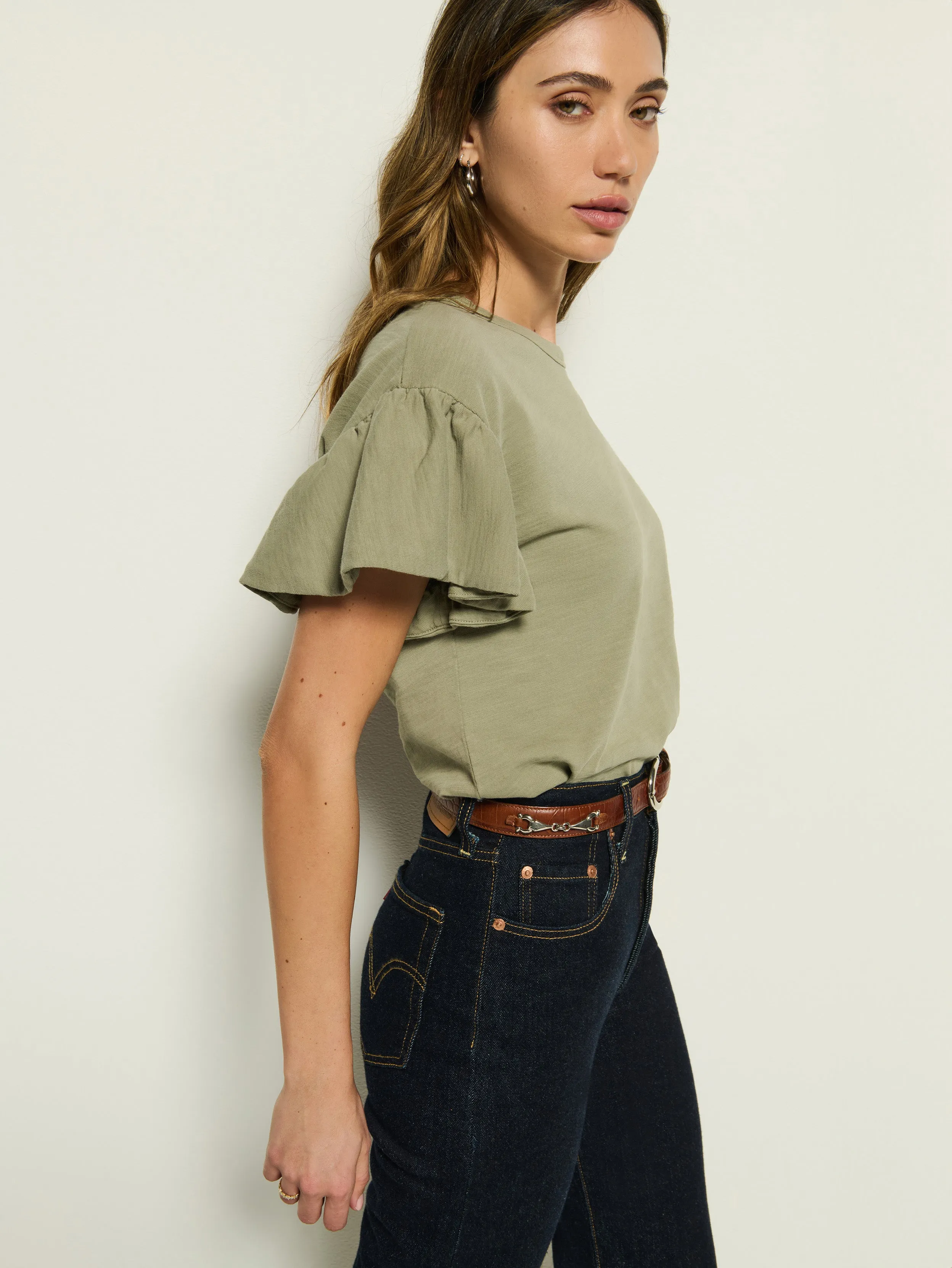 Velvet Soul Push Edge Camille Ruffle Tee