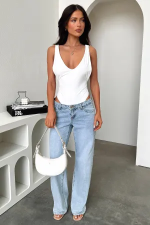 Cozy Dancer Sofia Bodysuit - White