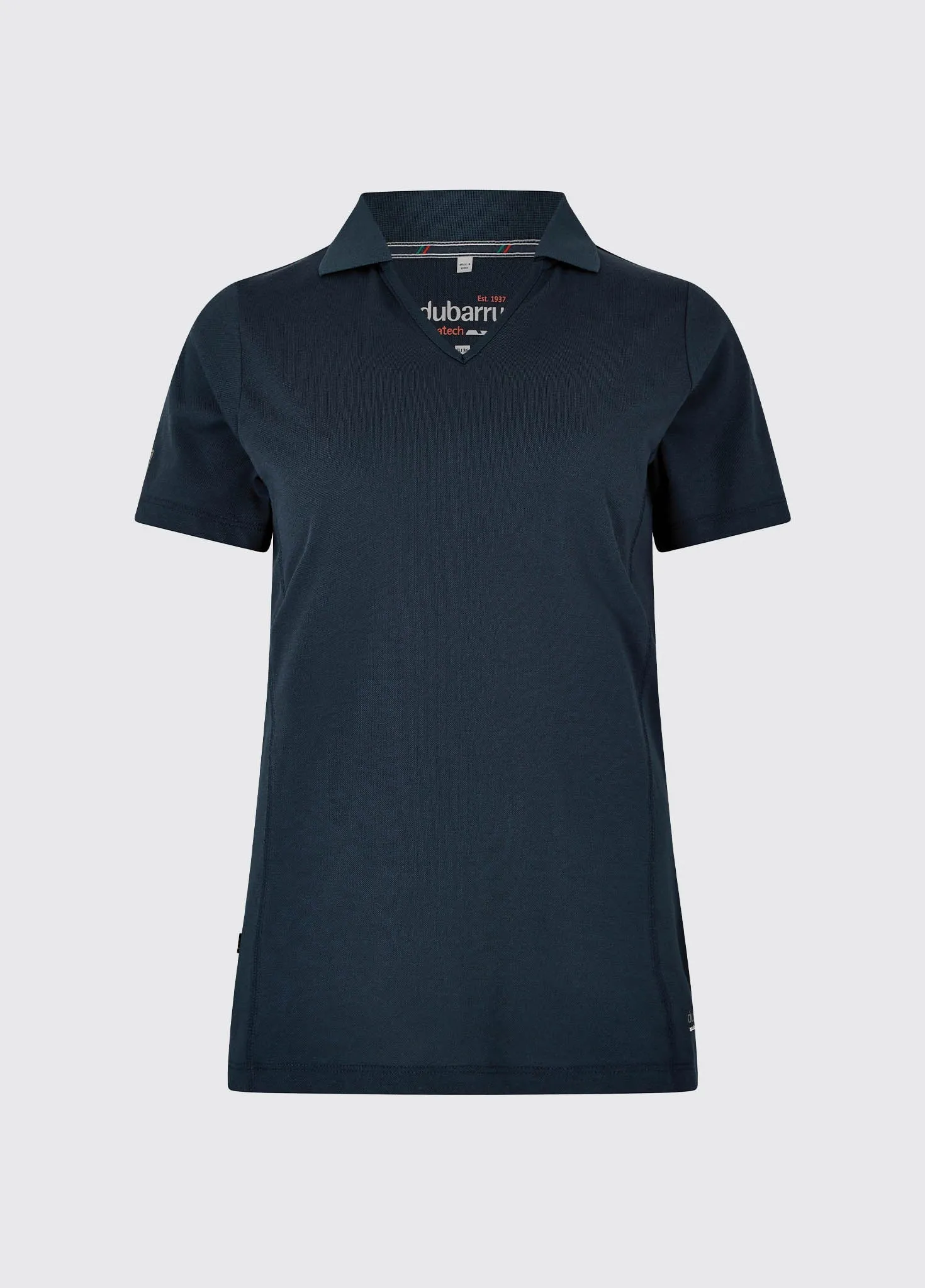 Red Flash ZeroWasteProduction Seville Women's V-neck Polo - Navy