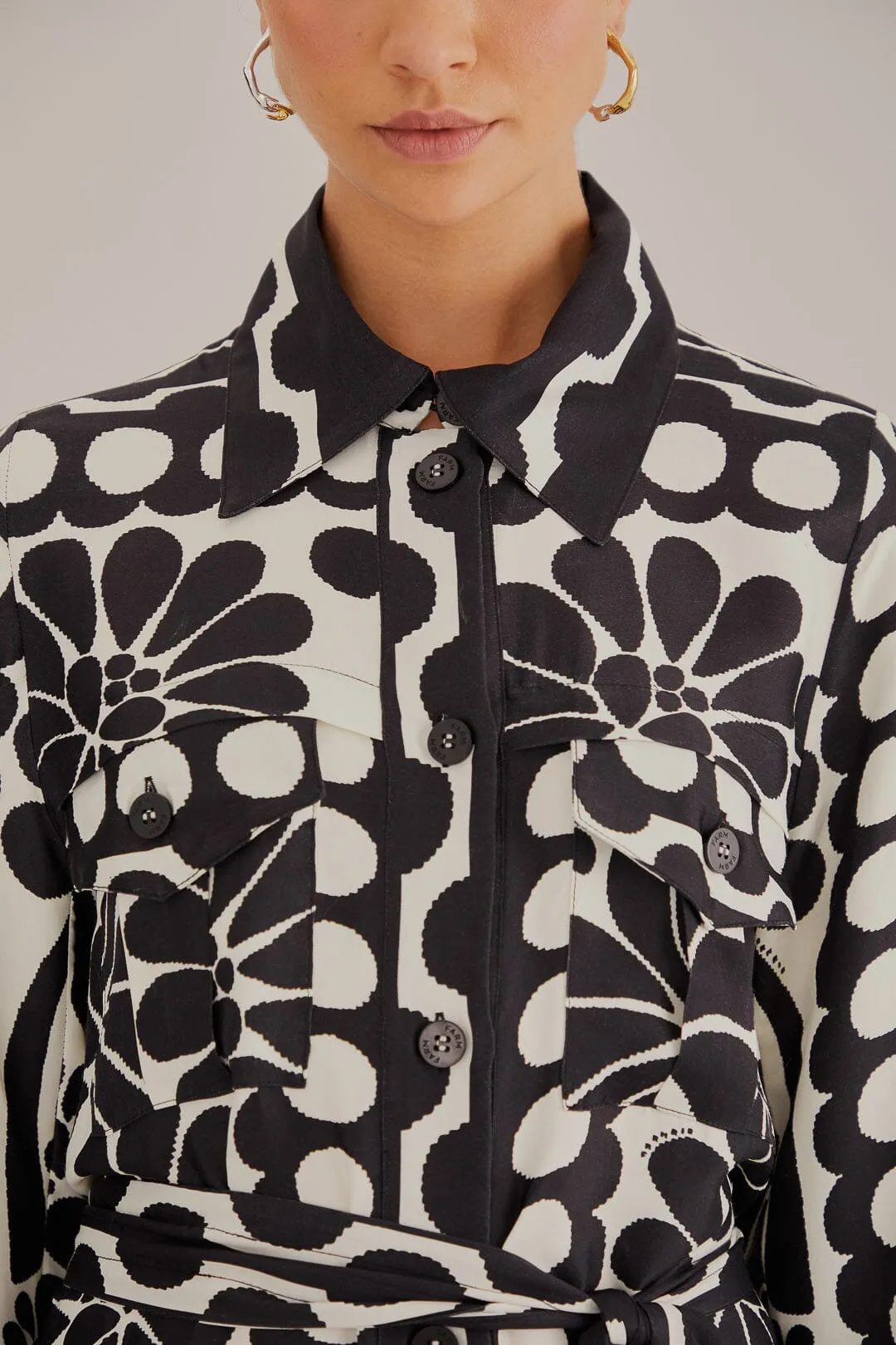 Black Palermo Lenzing? Ecovero? Viscose Chemise Timeless Silhouettes