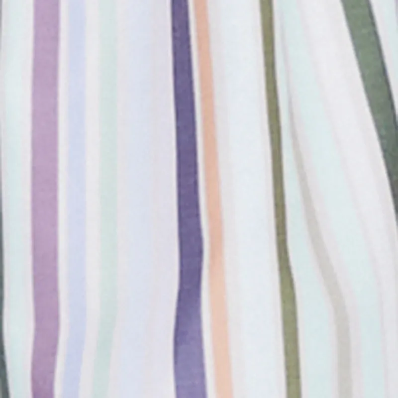 Spoon Jeans Smocked Stripe Mini Dress Bold print mini dress