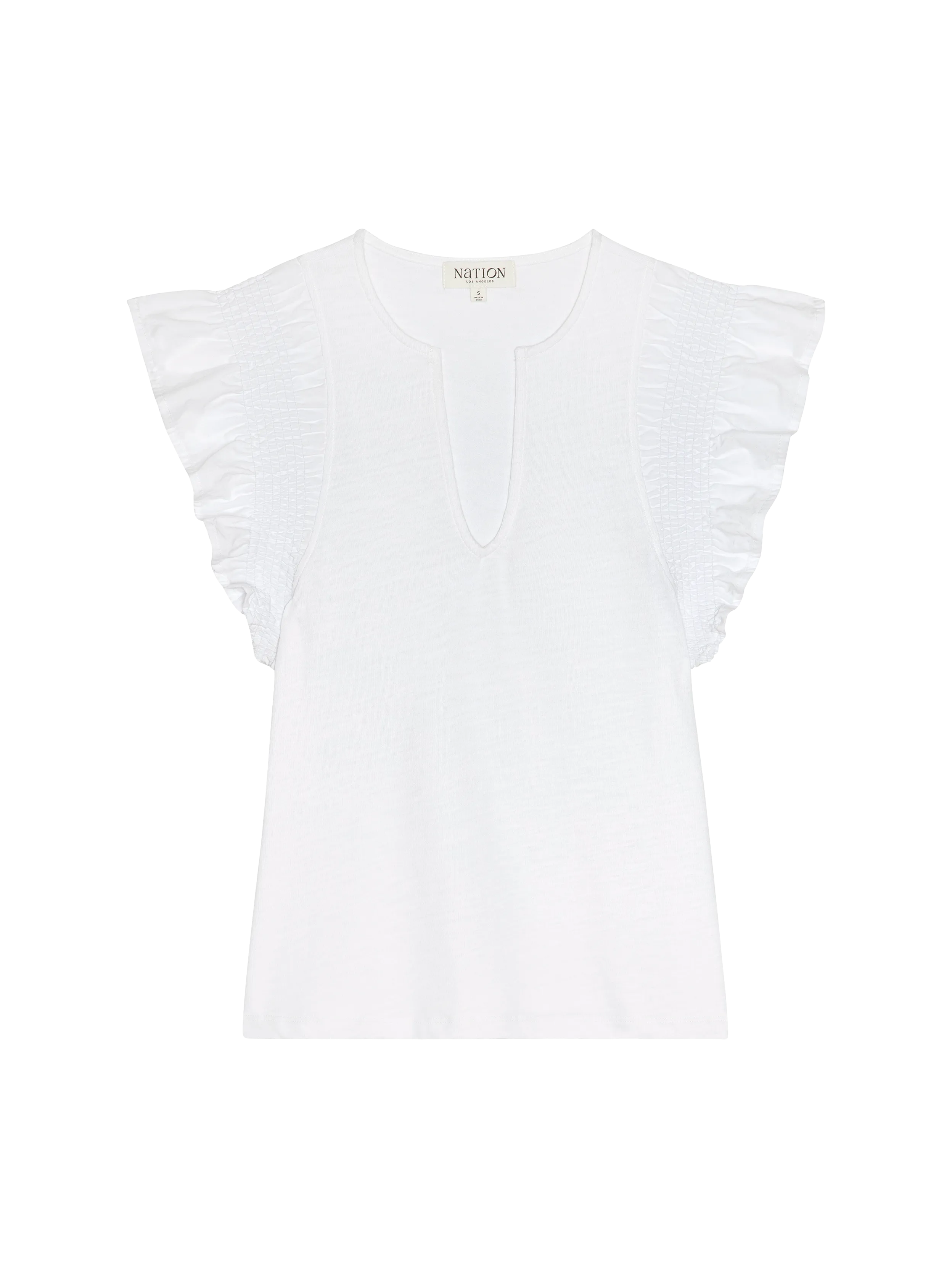 Matte Tone Christa Ruffle Top