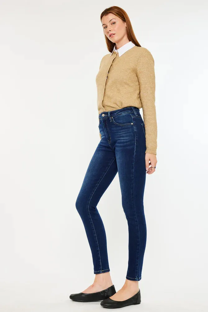 Evening Glow NonBindingCollar Kan Can Dark Wash High Rise Skinny