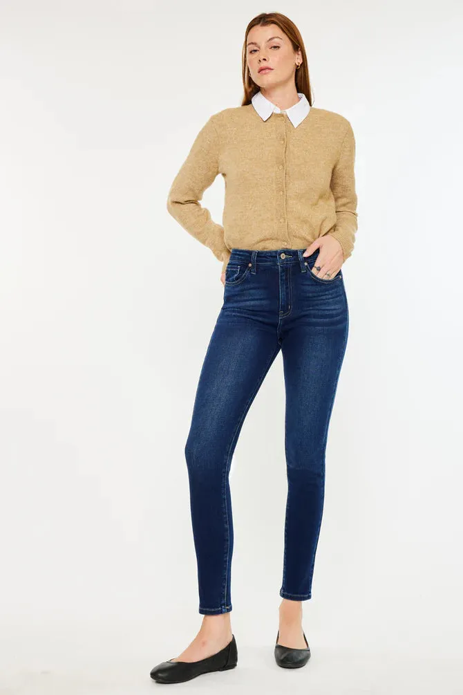 Kan Can Dark Wash High Rise Skinny Elegant Glow