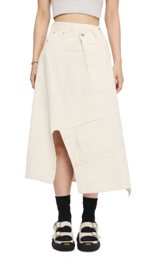 Rebuilt Denim Skirt Urban Fashion