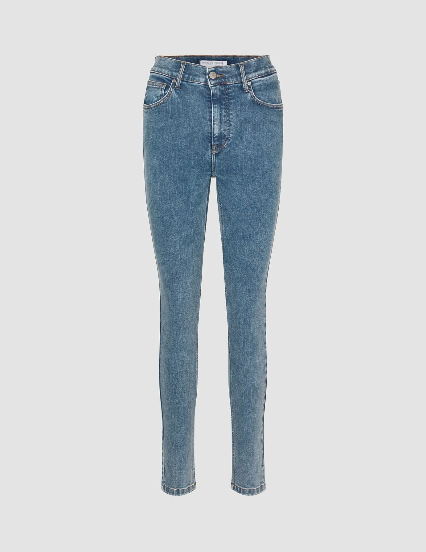 Always Fits Family Style Elegant Sculpt Jeans Slim Snow Blue Wash