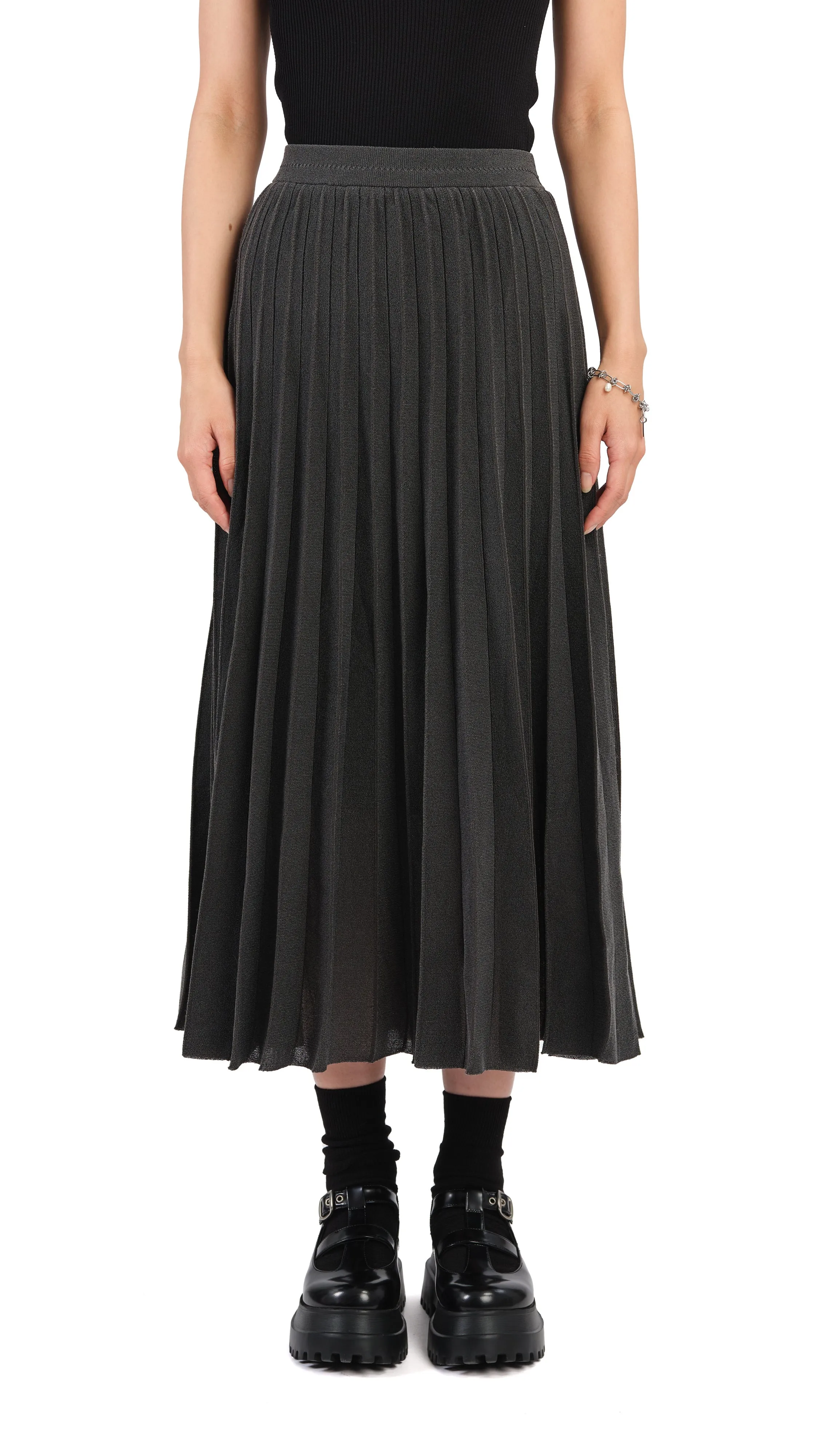 hypoallergenic material Sheer Knit Skirt
