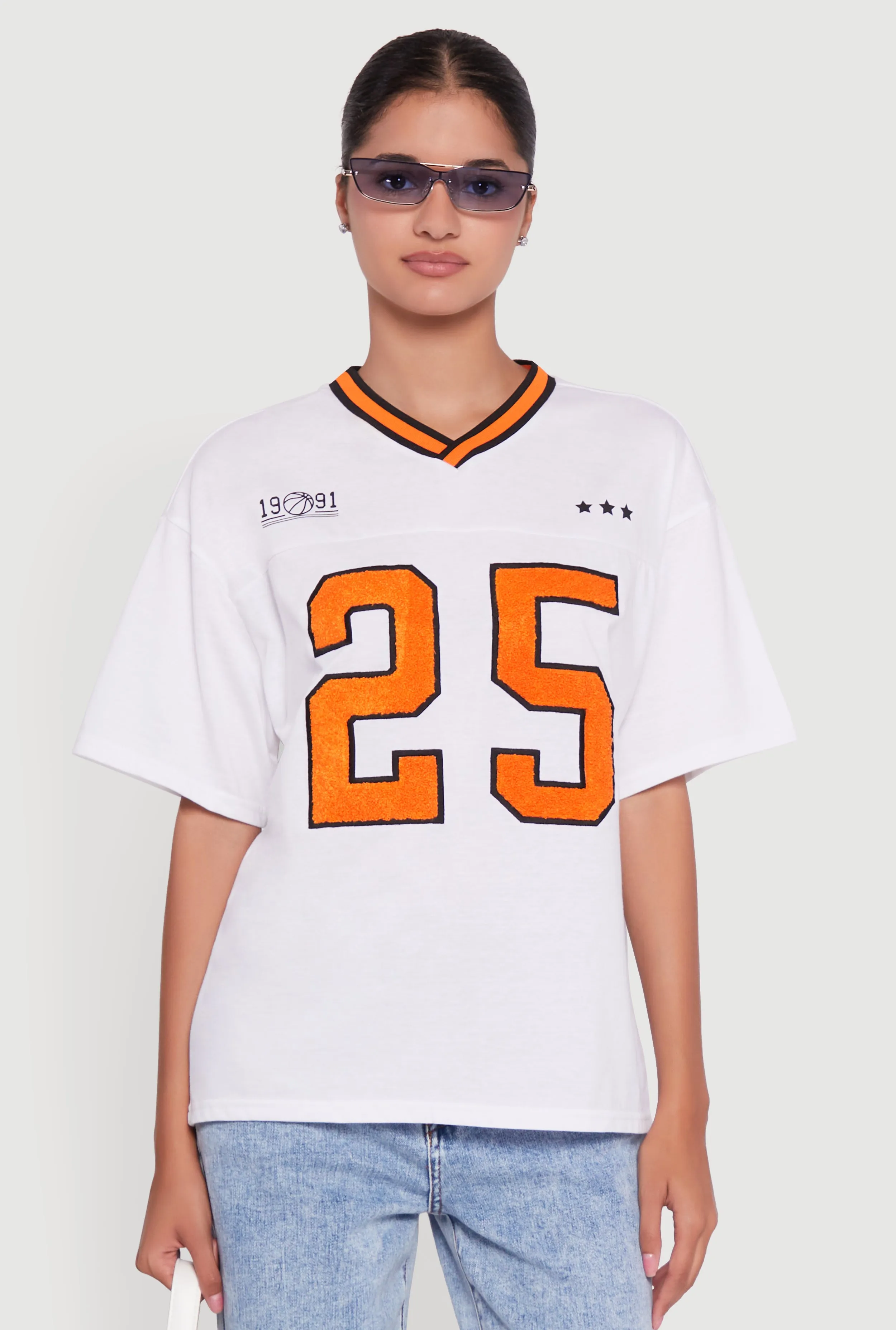 Spring Freshness Cycling endurance Chenille Graphic Football T-Shirt