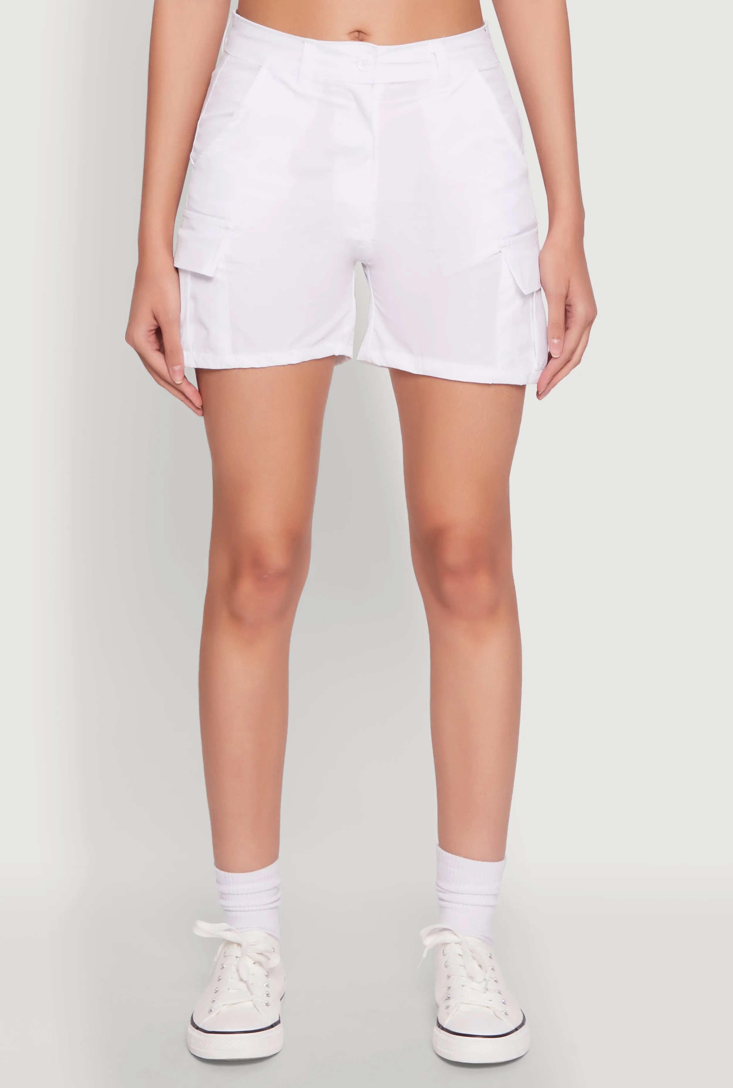 Compression Support Layer Nylon Cargo Shorts