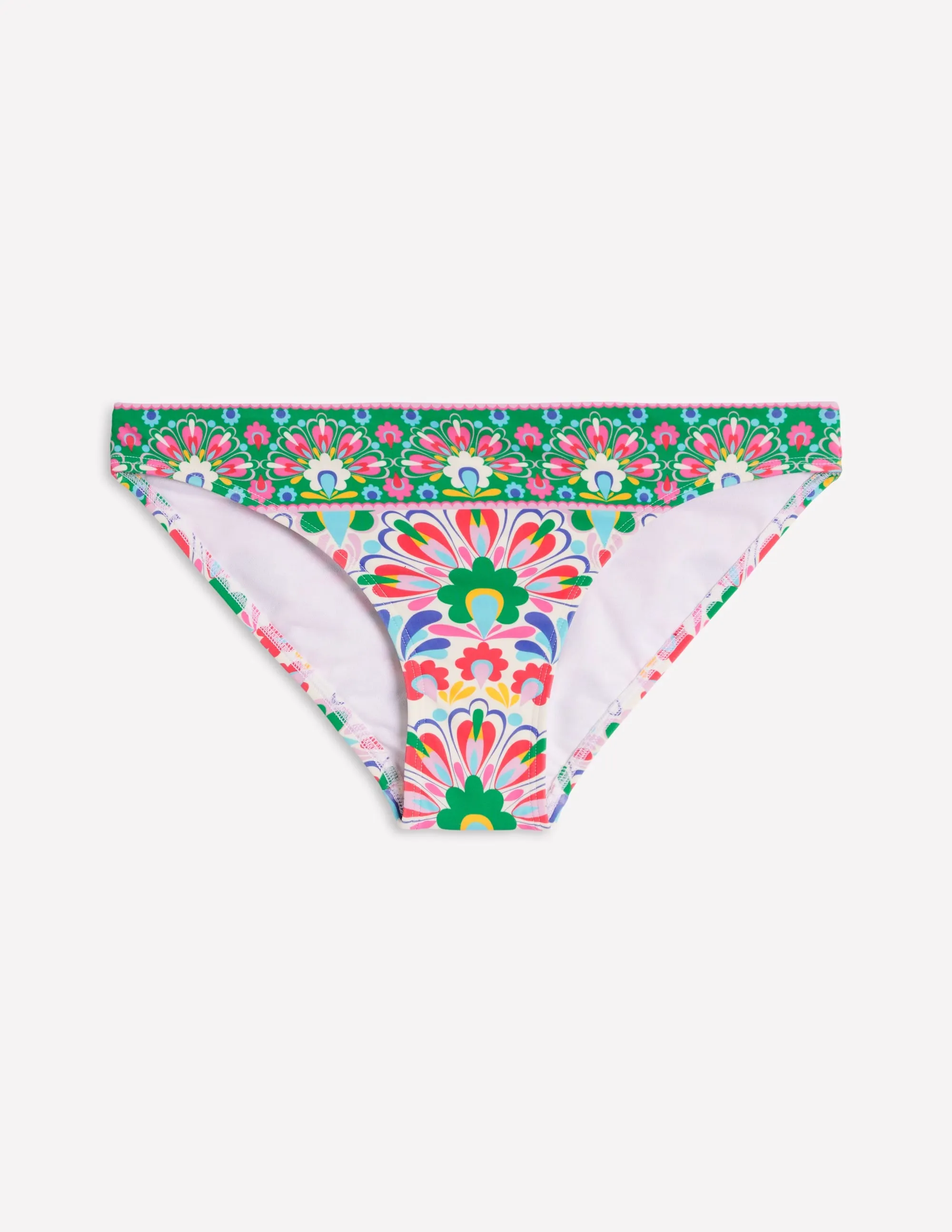 Porto Bikini Bottoms-Multi, Decorative Dandelion Flexible Underwire Design High Compression Support