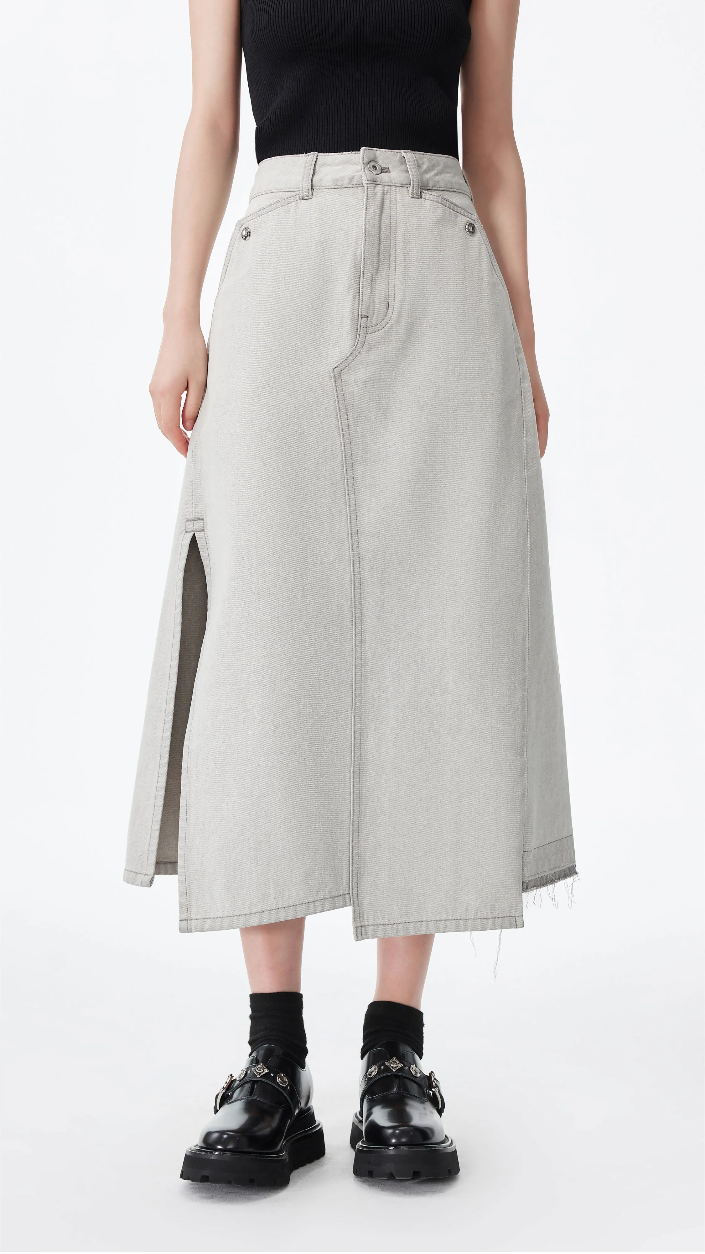 Rebuilt Cowboy Skirt Slow Fashion