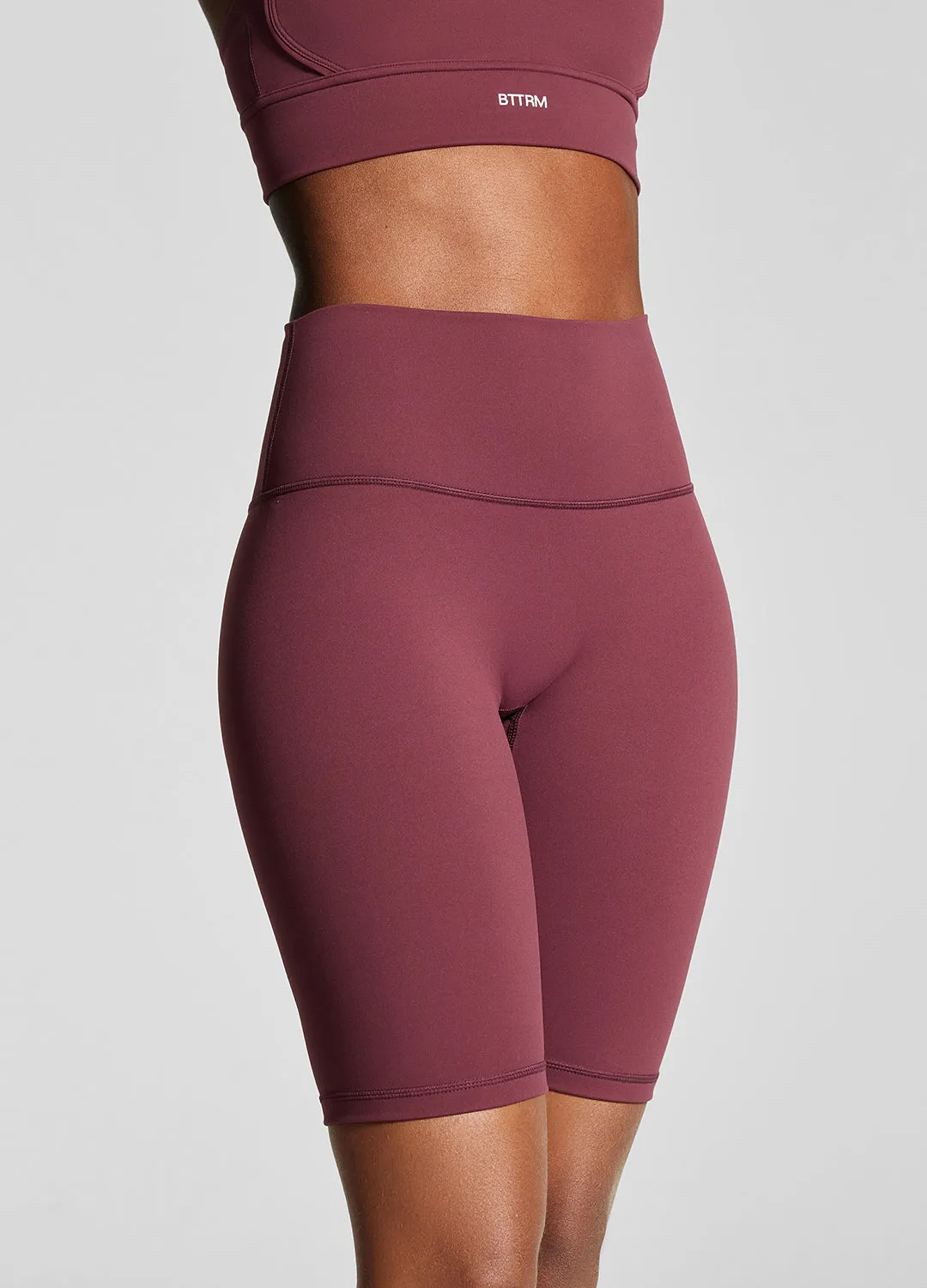 Burgundy Bike Shorts Eco Conscious Packaging