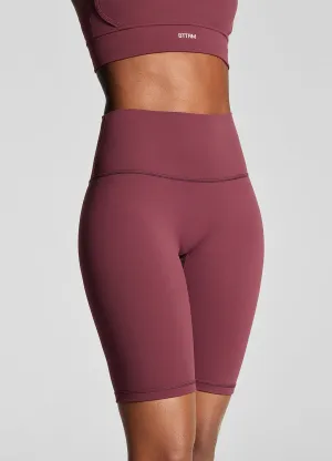 Burgundy Bike Shorts Eco Conscious Packaging