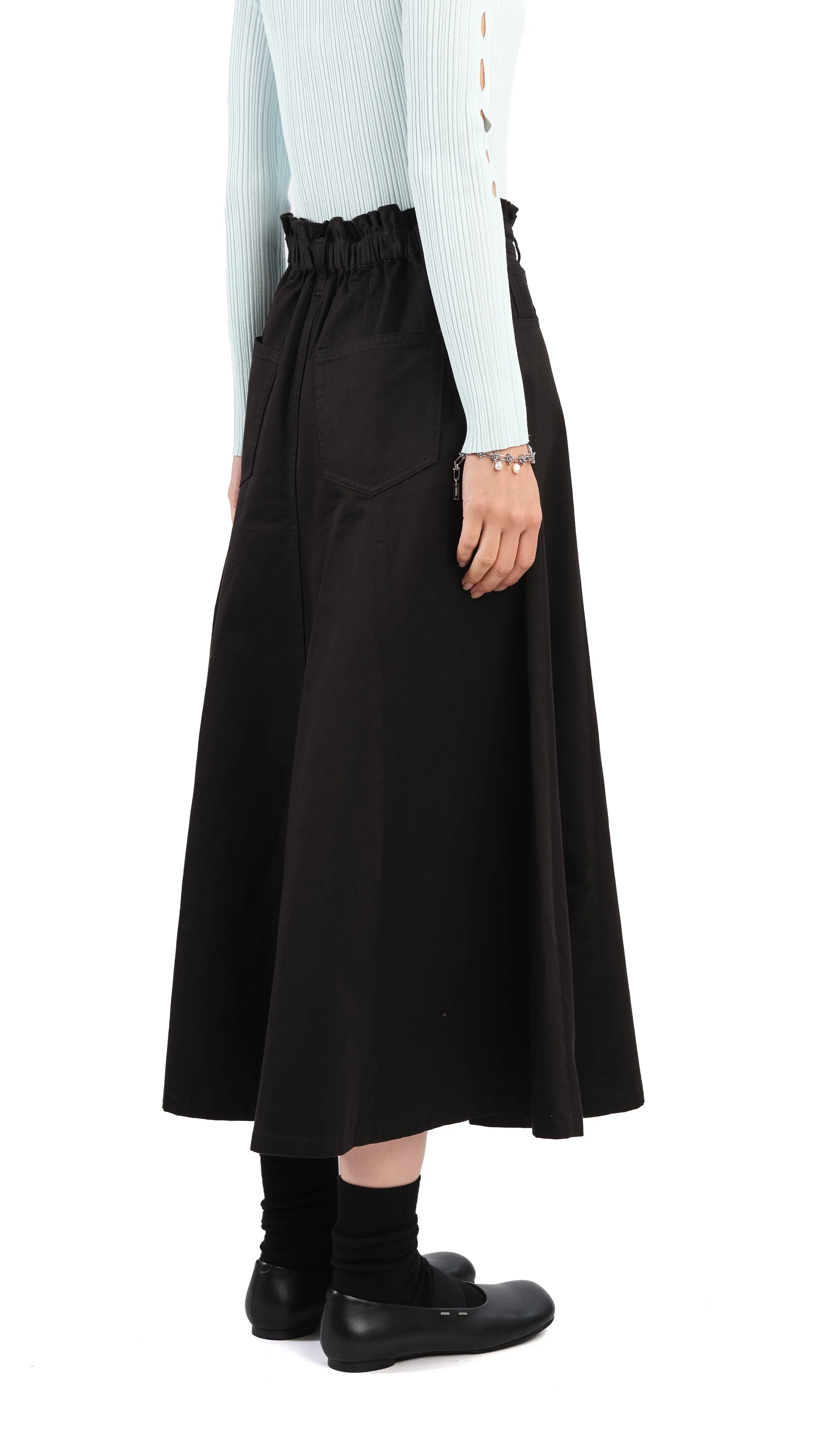 Ruffles Trim Skirt Bold Mood Outfit Combo