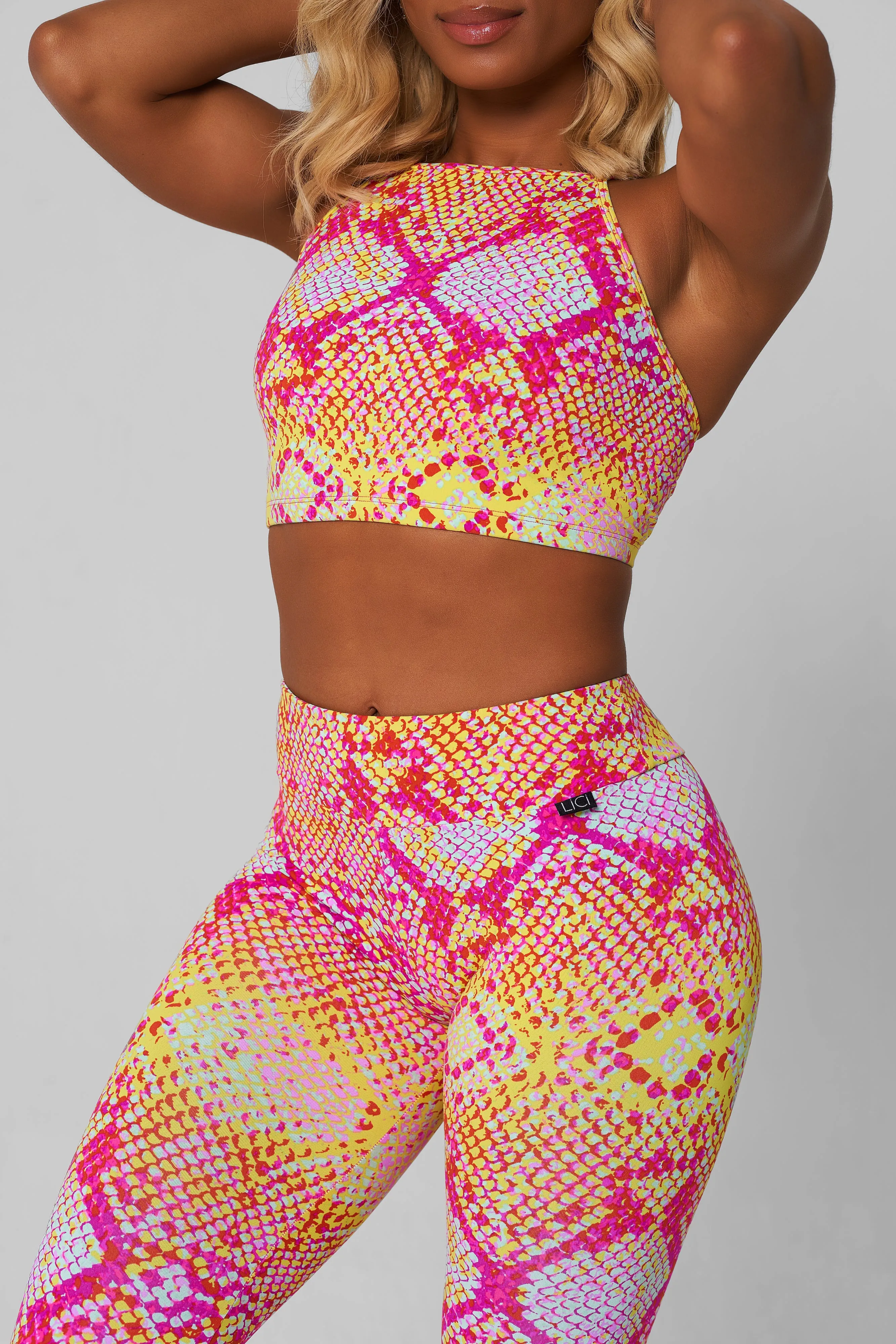 Light Ease Pink Lemonade Criss Cross Crop Top