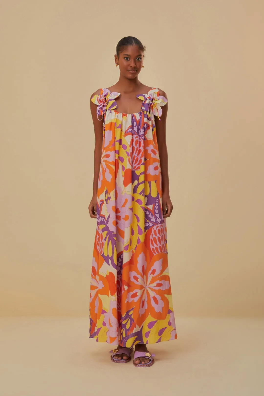 Desert Light Lee Floral Sleeveless Maxi Dress