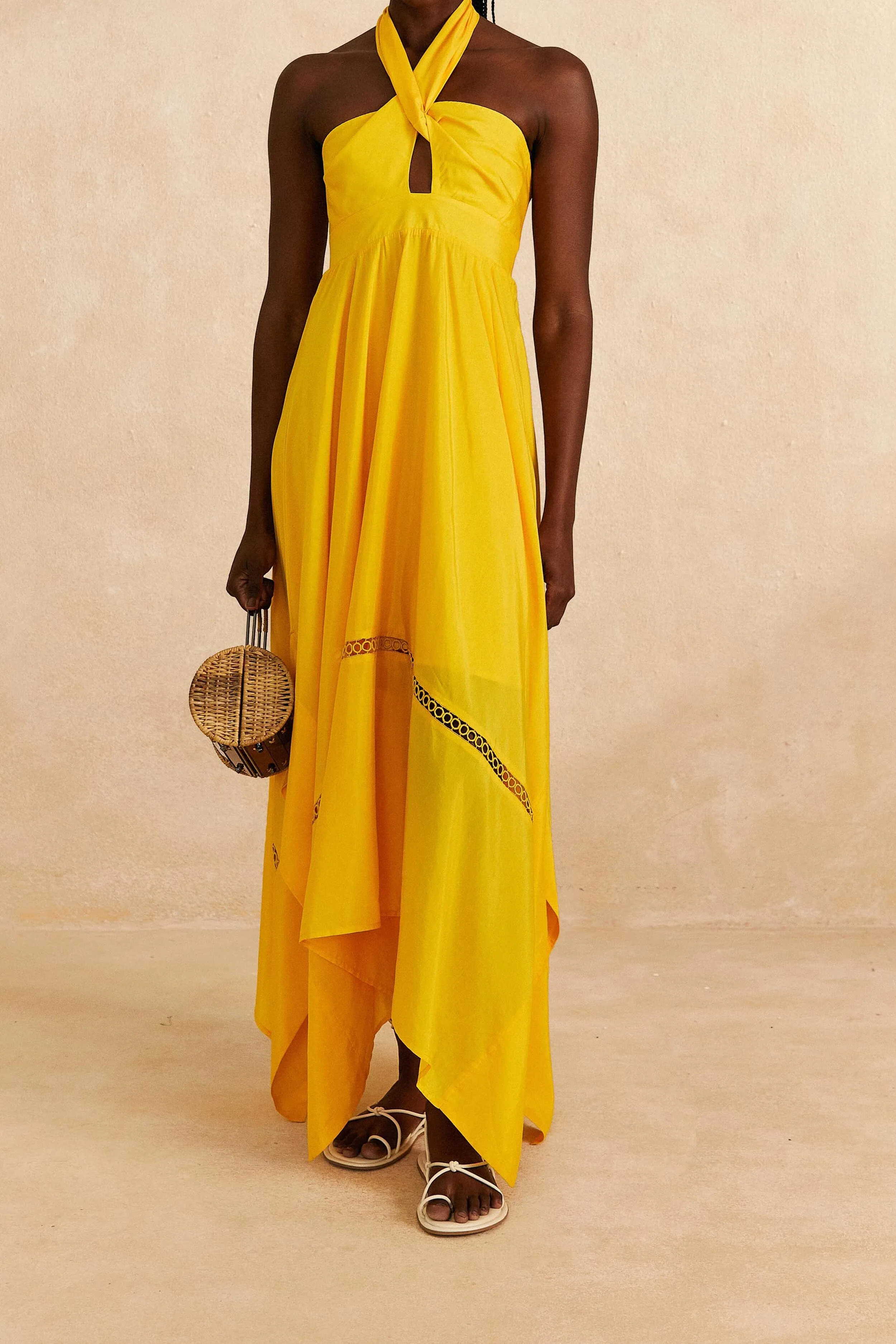 Yellow Sleeveless Maxi Dress With its timeless design this dress is perfect for any season and any setting Versatile occasion dress