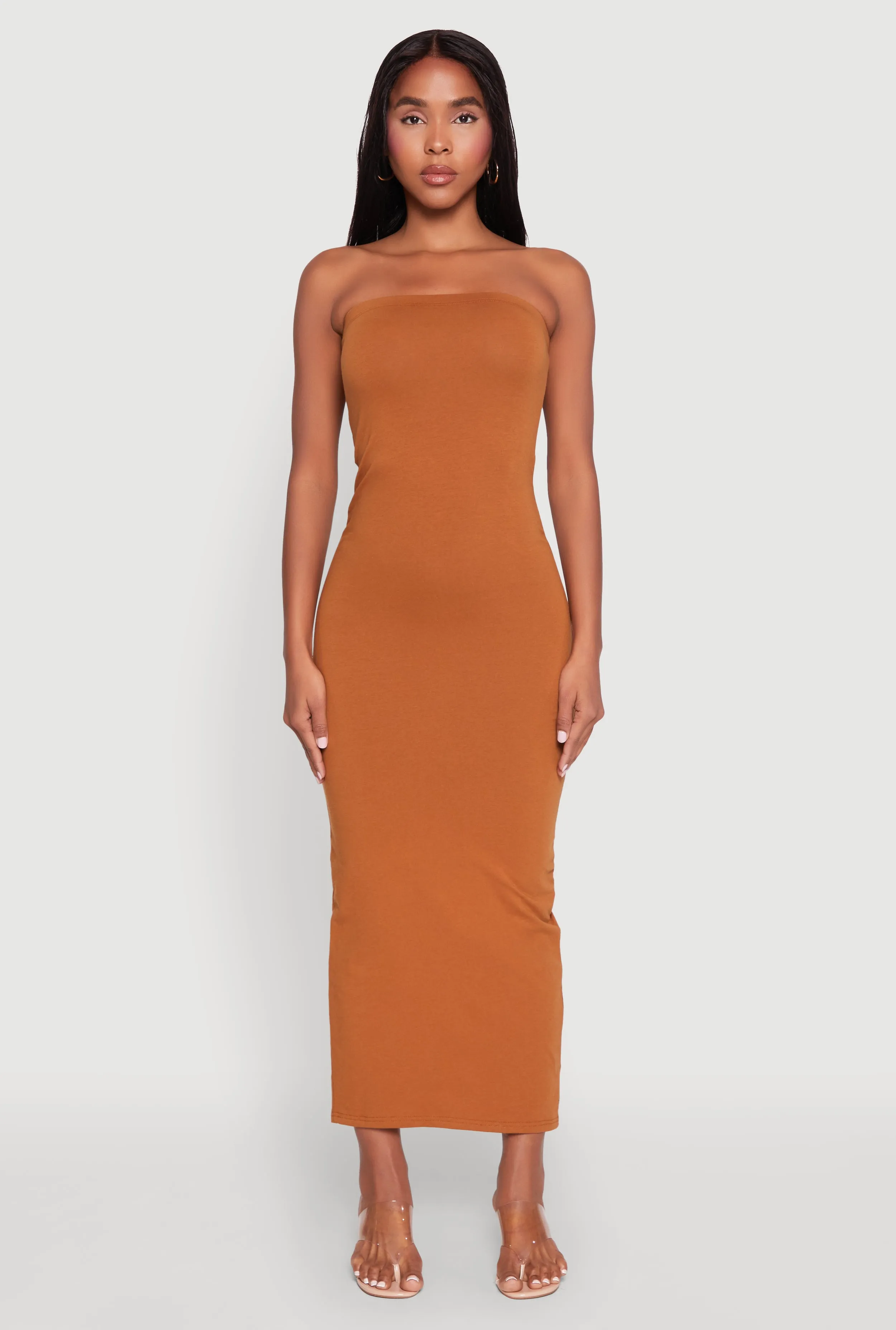 Daisy Maxi Tube Dress Winter Light Ocean Blue