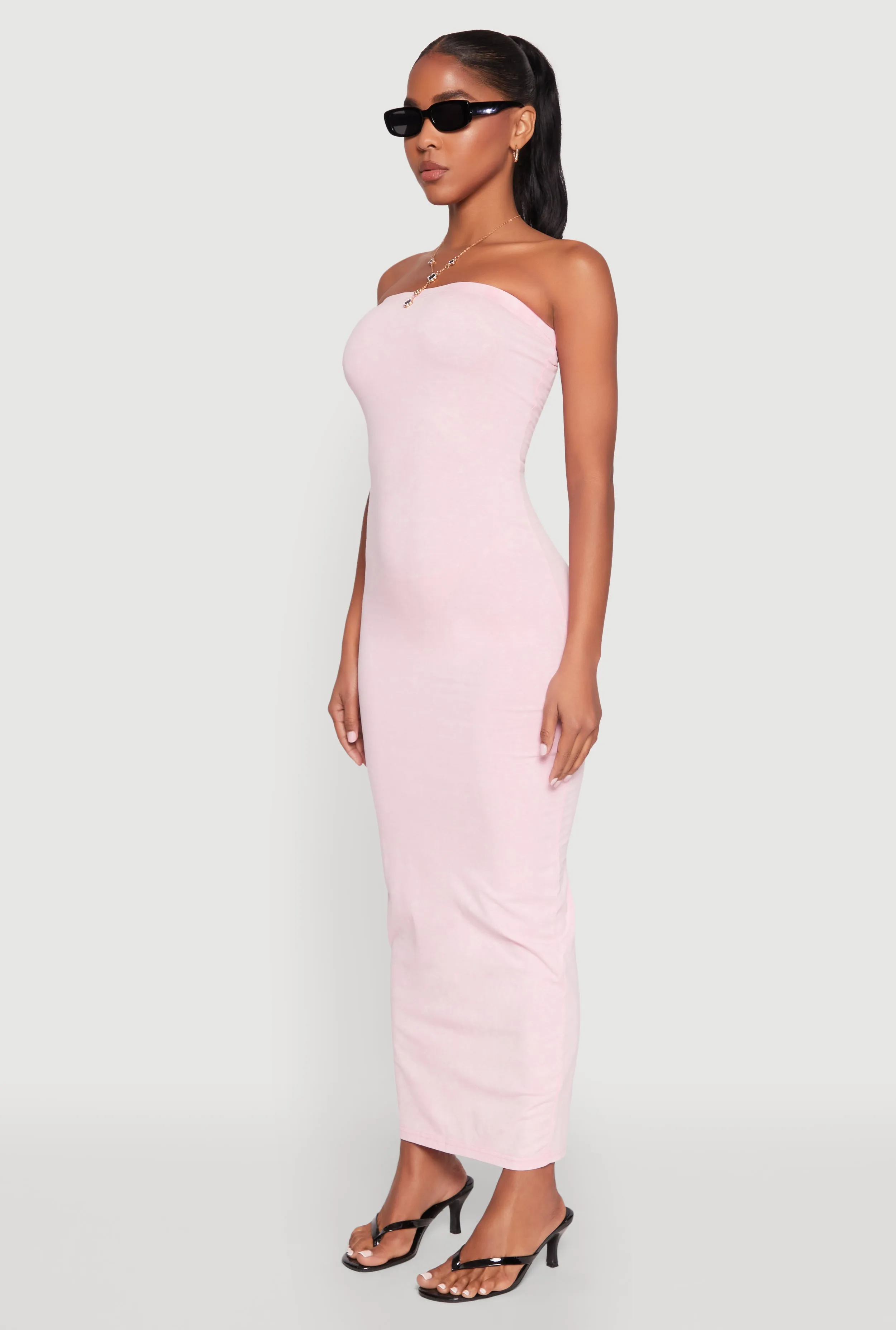 Ocean Arch Daisy Mineral Wash Maxi Tube Dress