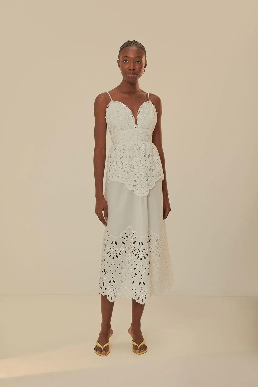 Warm Air Stunning beach maxi dress White Laise Sleeveless Maxi Dress