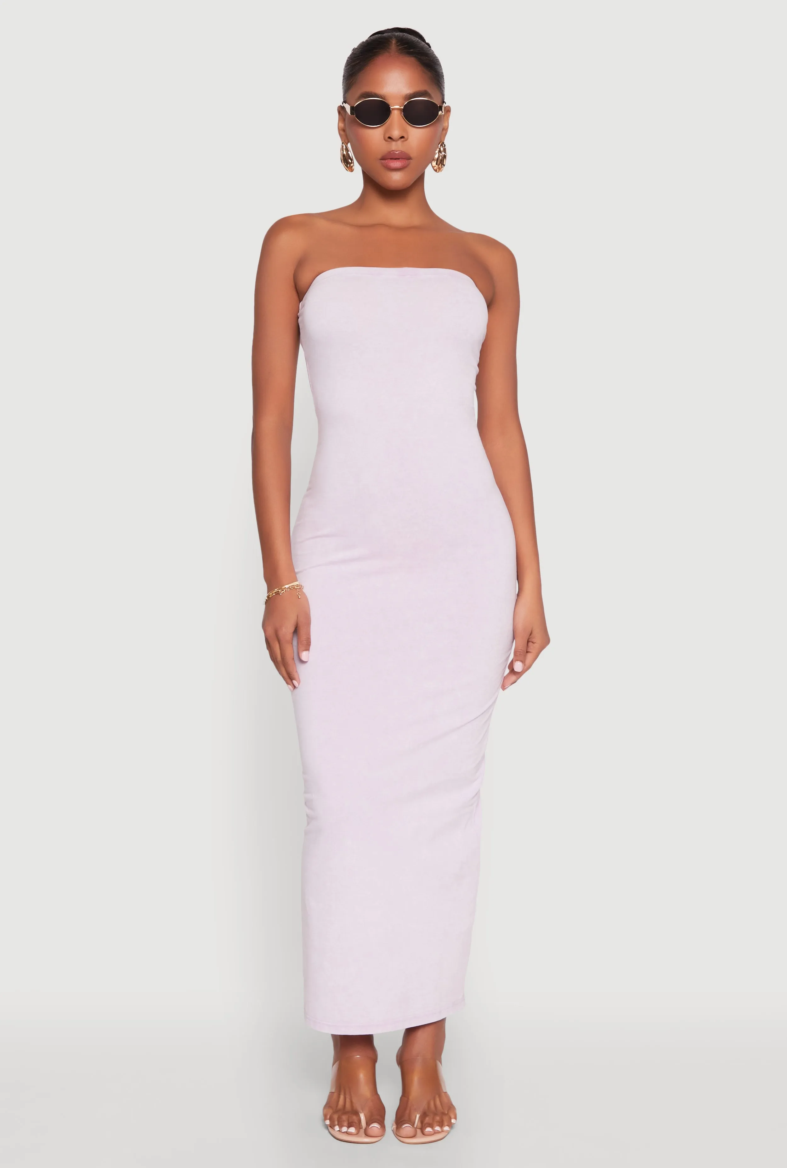 Fashion-forward long piece Daisy Mineral Wash Maxi Tube Dress