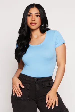 Holiday Comfort Style Basic Scoop Neck Tee