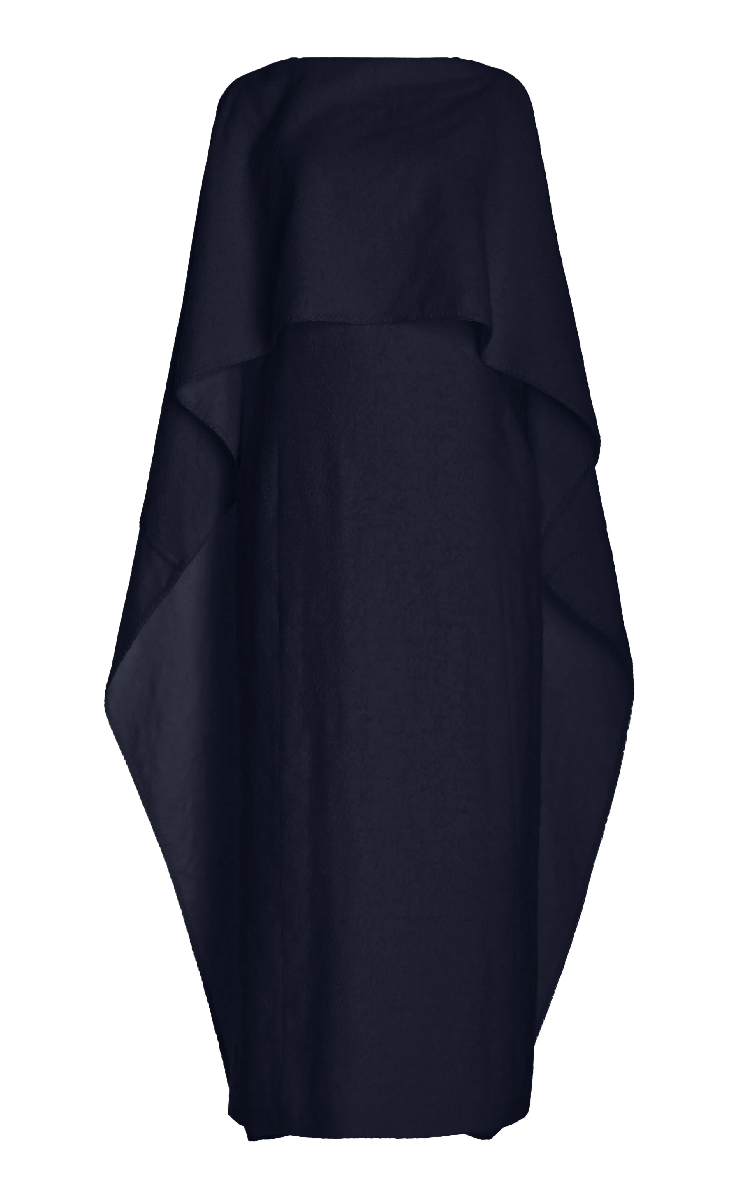 Hunter Dress in Dark Navy Cashmere Silk Polish Core Sheer Glow