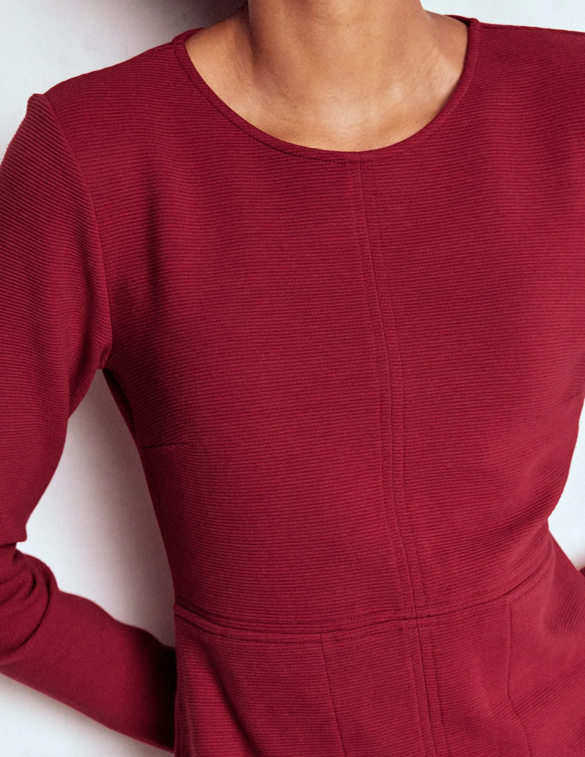 Walk Light Cornelia Ottoman Dress-Red Liquorice