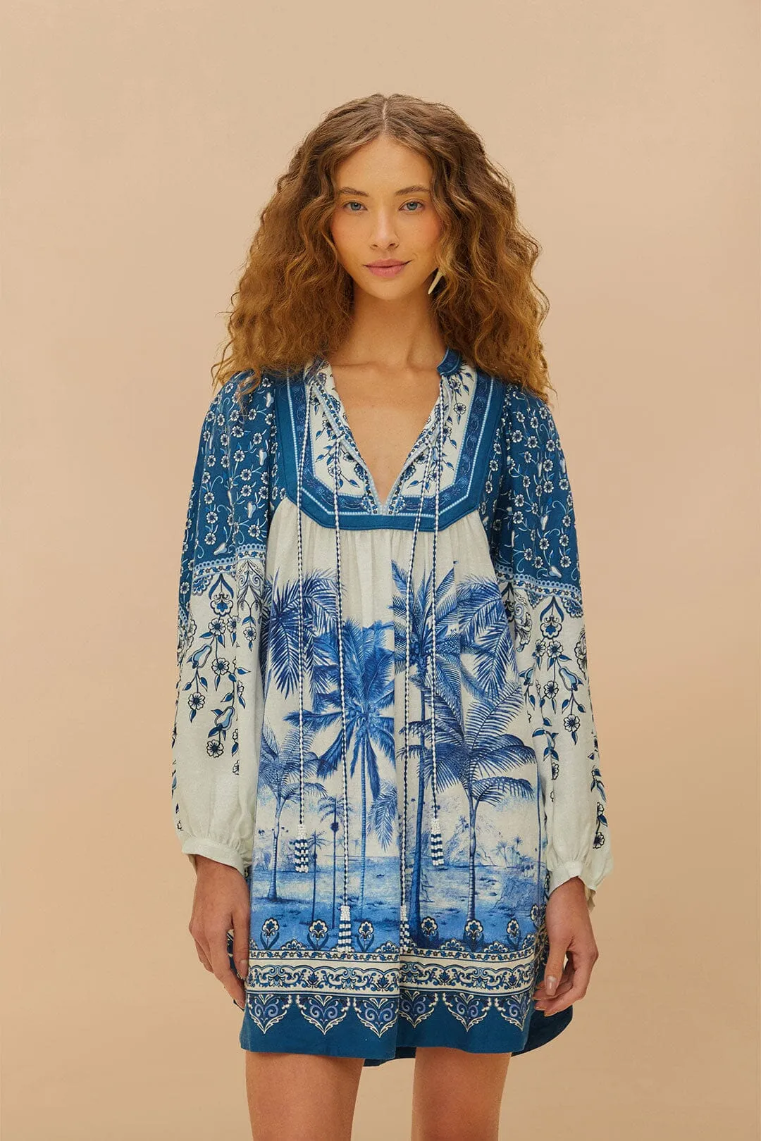 Relaxed Chic Look Casual yet chic piece Off-White Palm Tree Beach Mini Dress