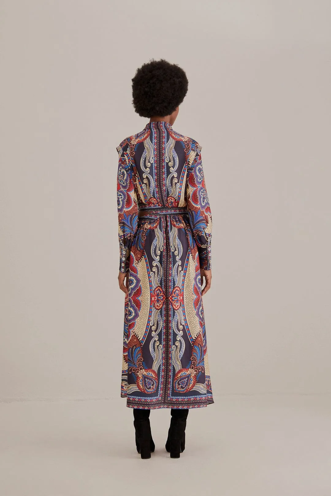 Multicolor Energy Scarf Cut-Out Maxi Dress tie dye
