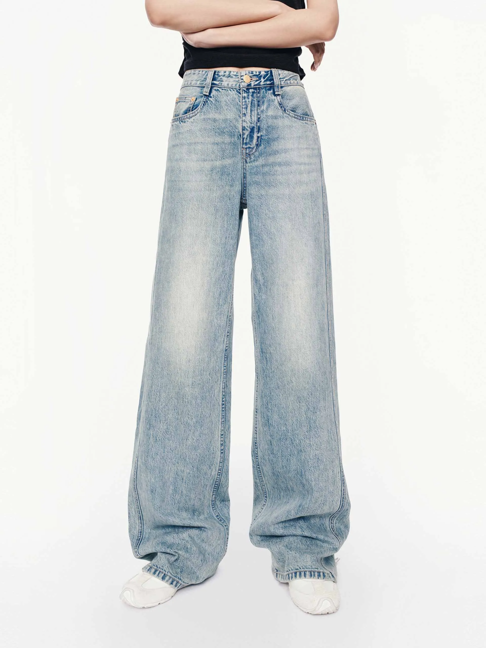 Layer Essential Pure Cotton Flared Jeans