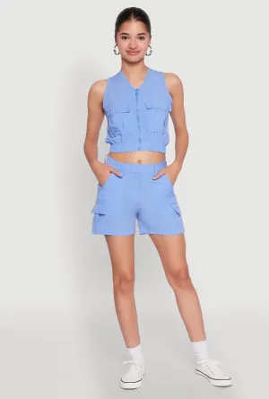 Nylon Cargo Shorts Active Fit
