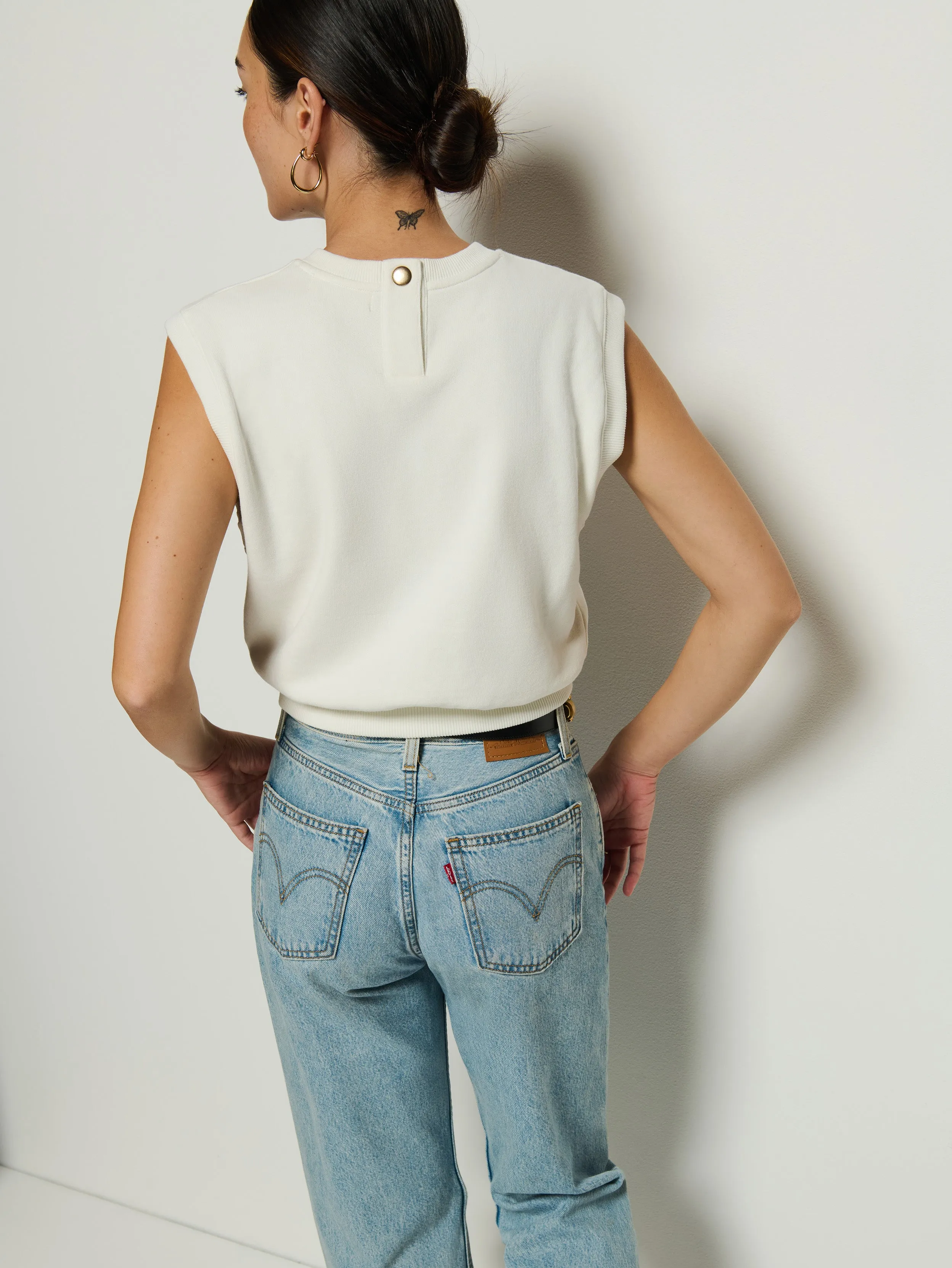 Billie Tank Sweatshirt Matte Tone Glam Night