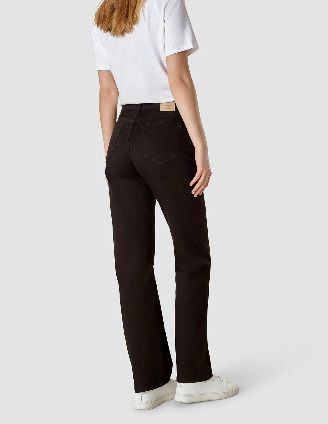 Jeans Straight Stay Black All Size Fit
