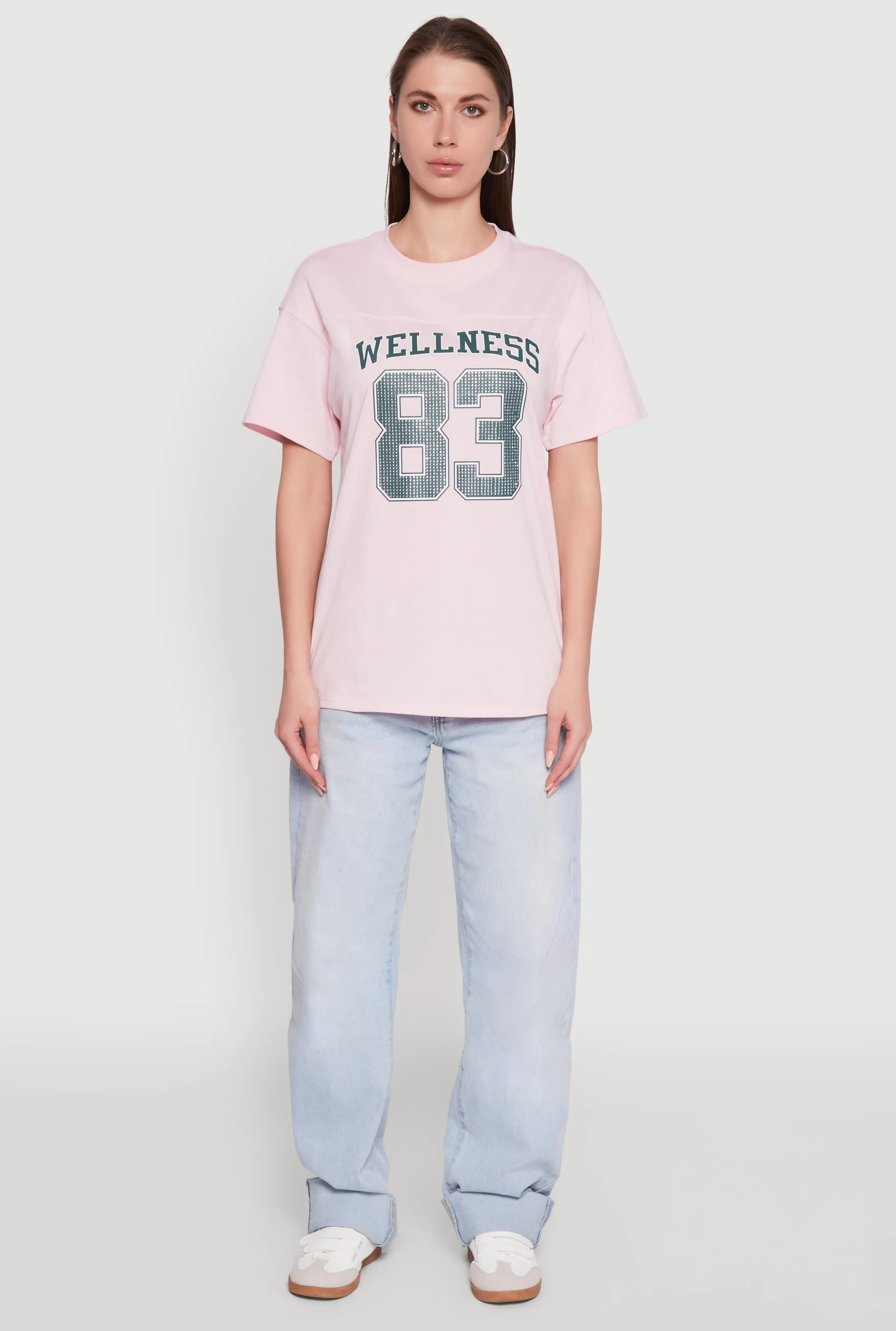 Almost Famous Rhinestone Graphic T-Shirt Travel Outfit