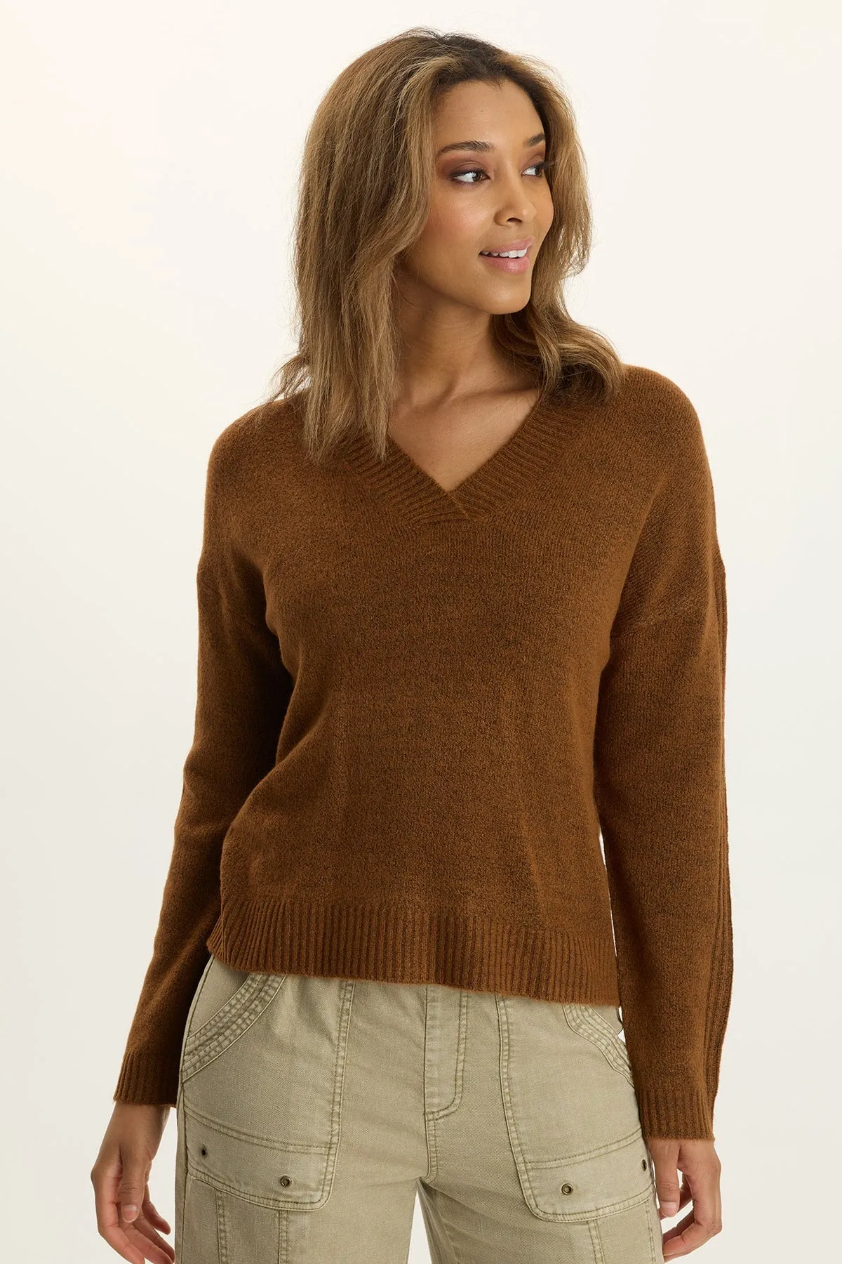 FourWayStretch Ambrose Relaxed V-Neck Sweater