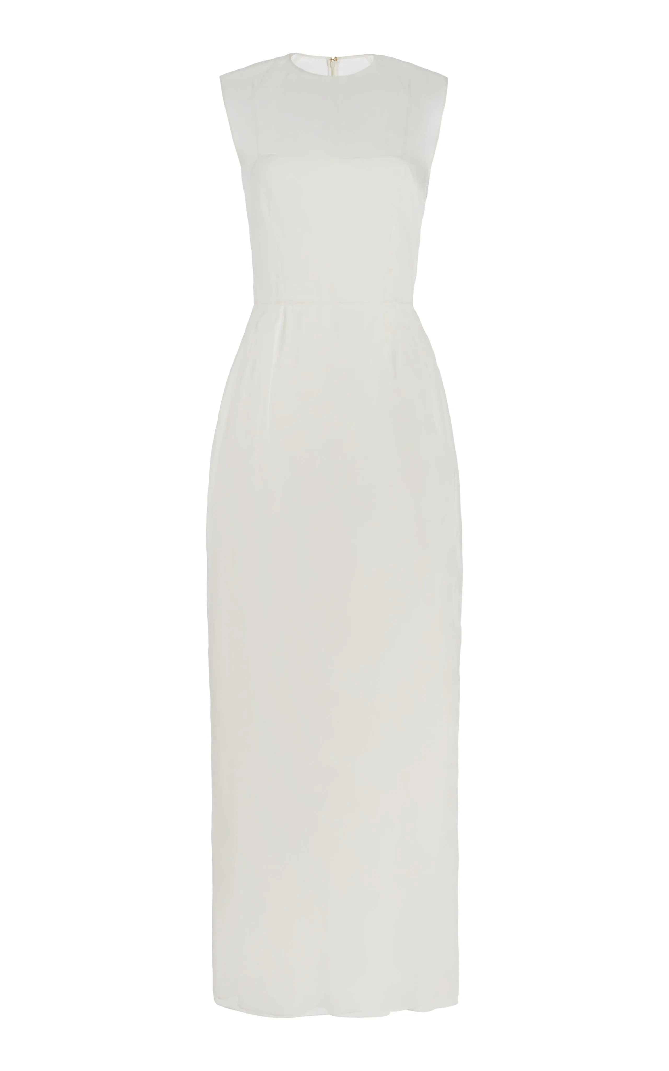Dream Feel Maslow Sheer Maxi Dress with Slip in Ivory Silk Organza