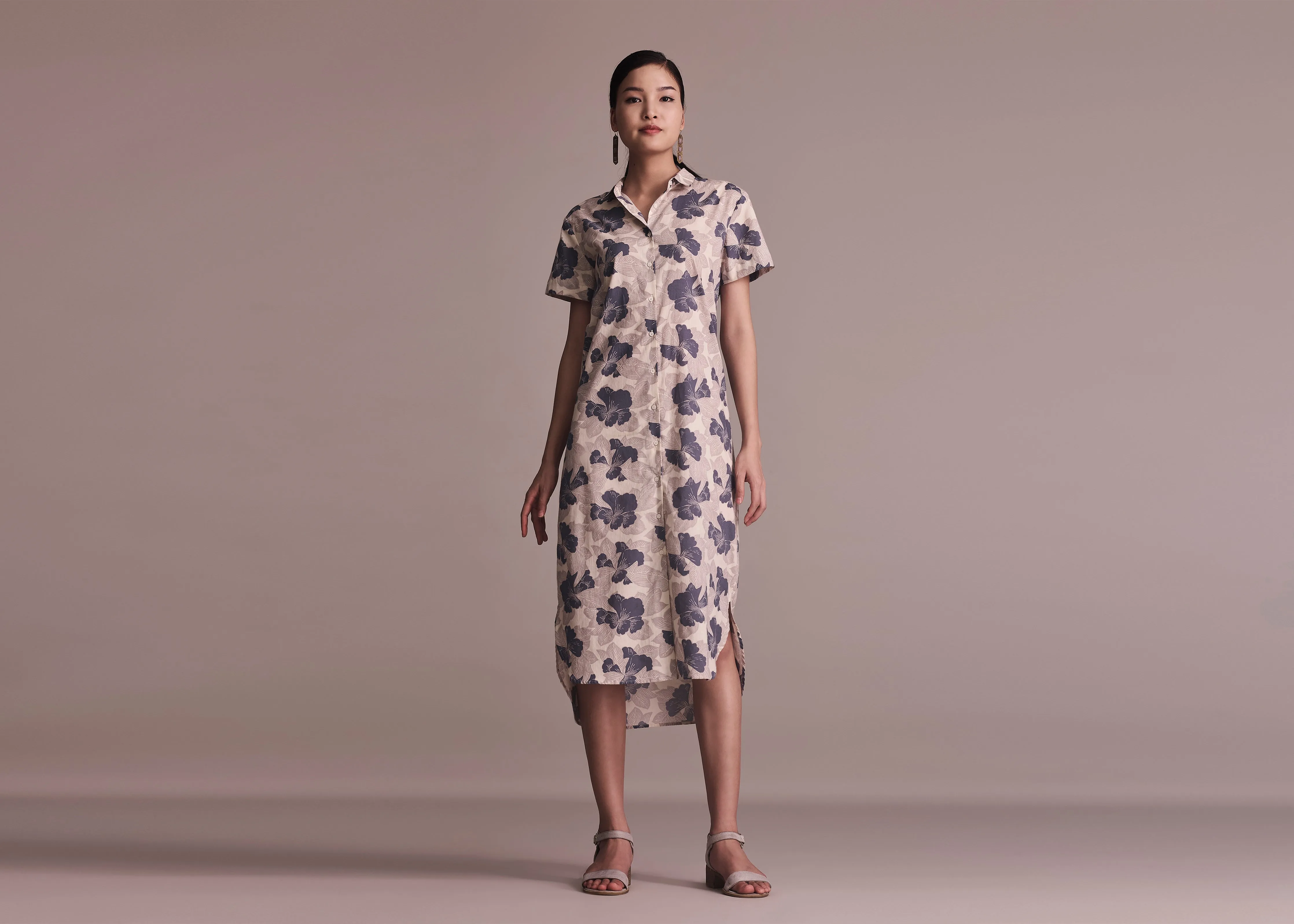 Tropical Glow Athleisure Cool ORCHID - HIDDEN GARDEN INDIGO