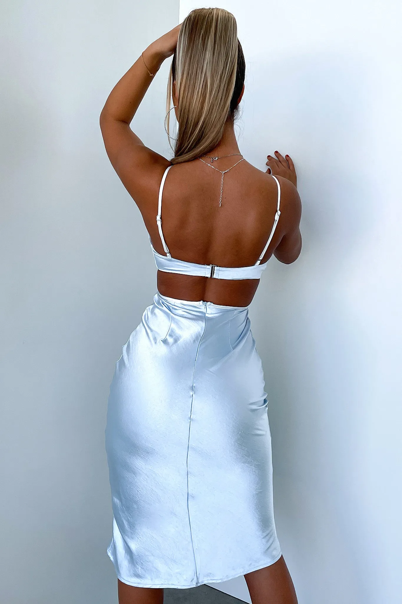 Saphire Midi Dress - Blue Sun Beam