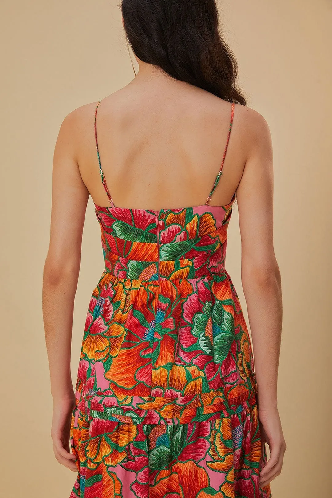 Pink Beaded Spring Sleeveless Maxi Dress Full-length elegant piece