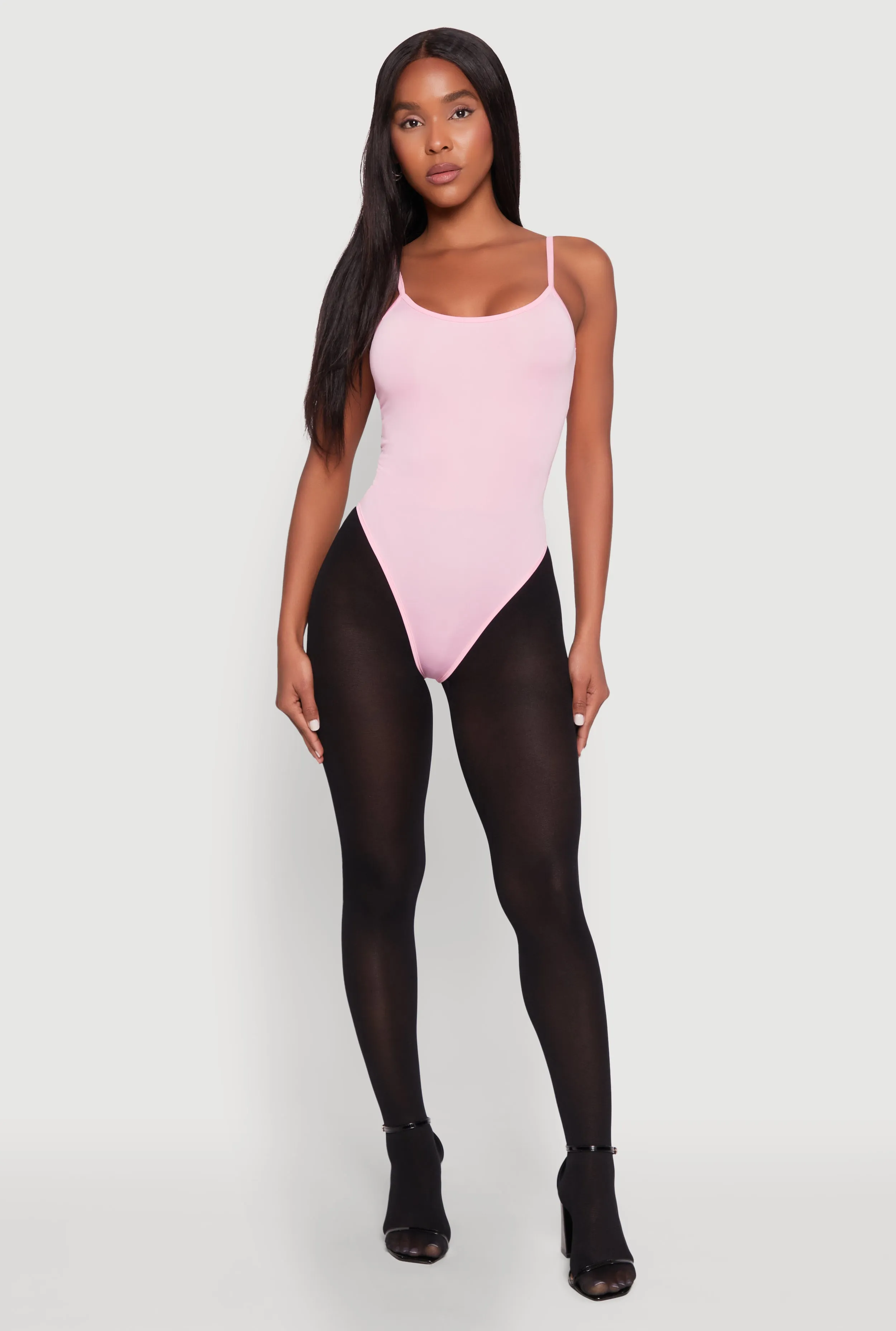 Daisy Scoop Neck Cami Bodysuit Charming Traveler