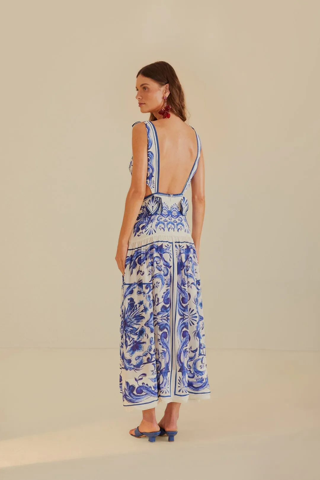 Off-White Garden Tiles Maxi Dress Rock Shore Fashion-forward long piece