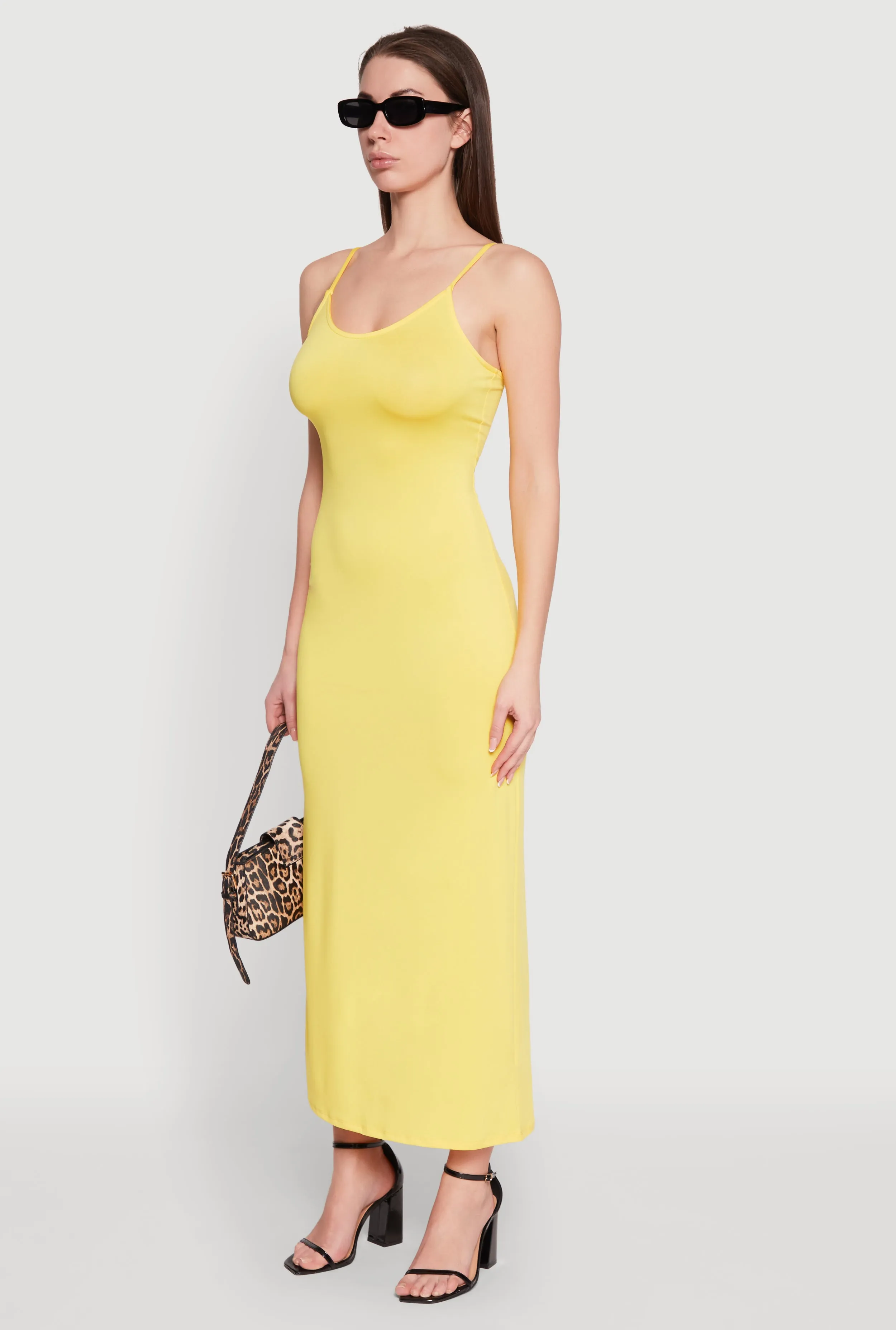 Full-length elegant piece Scoop Neck Cami Maxi Dress