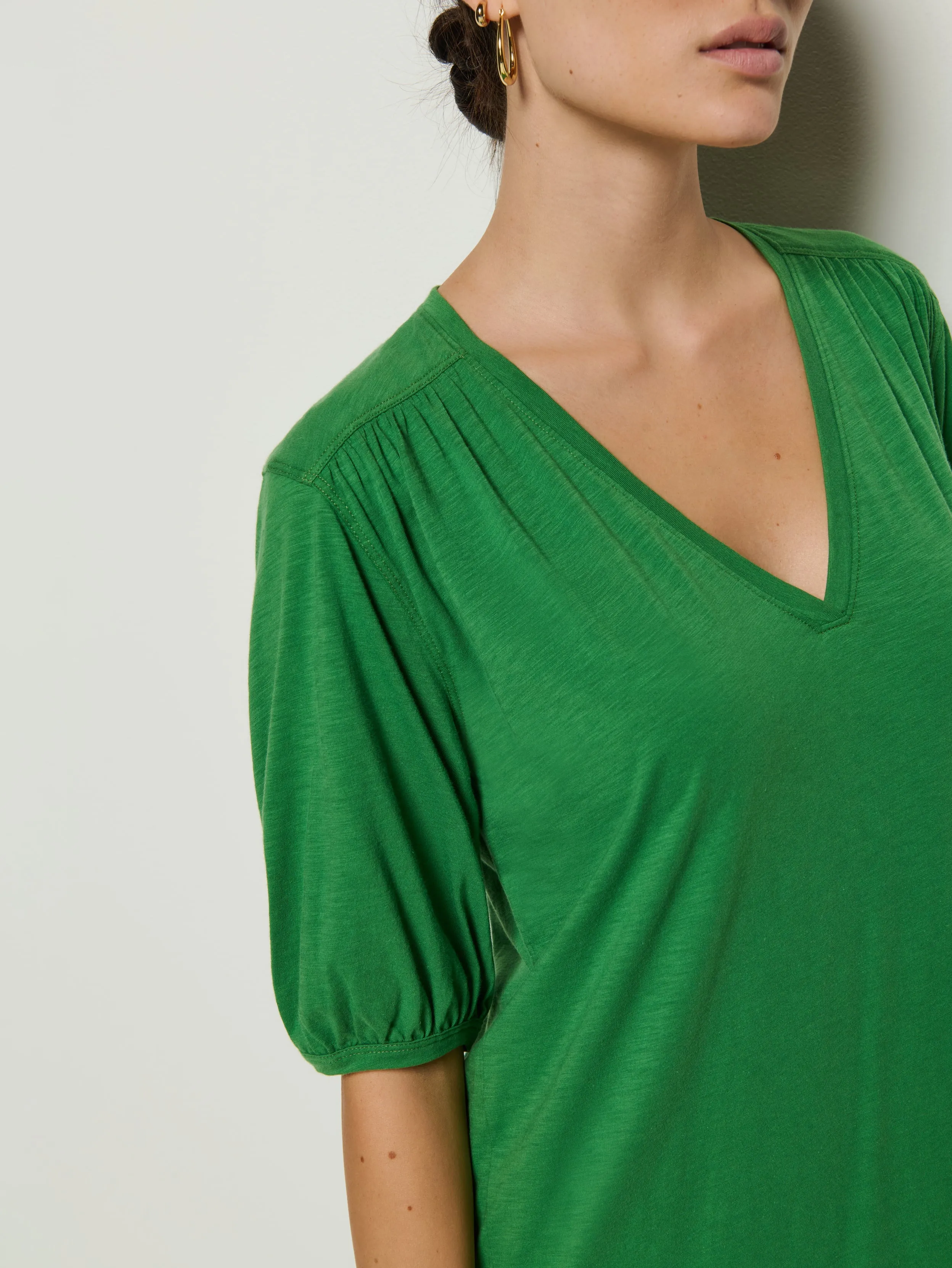 Lea Shirred Mini Effortless chic mini