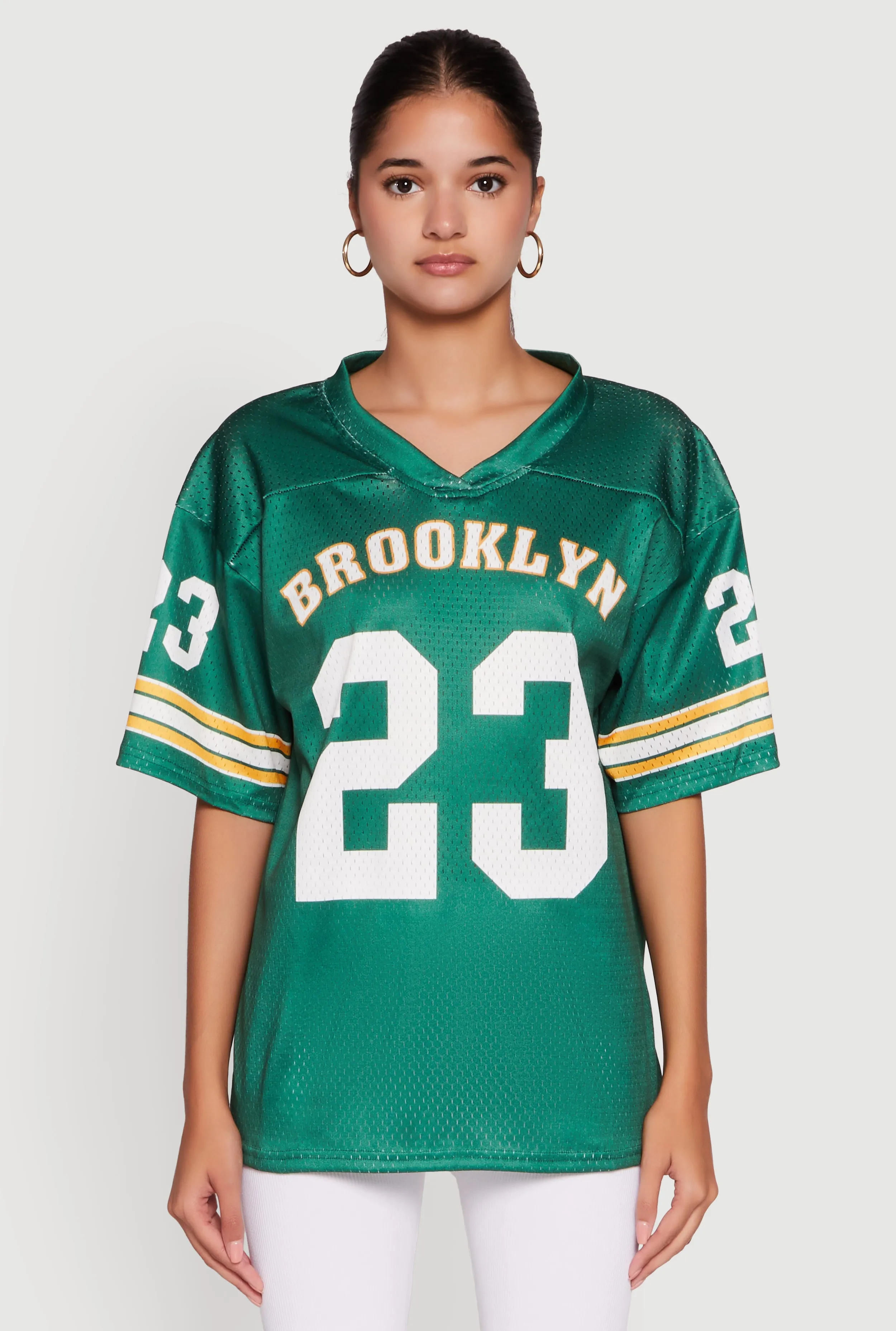 Chic and Cozy Brooklyn 23 Graphic Football Jersey