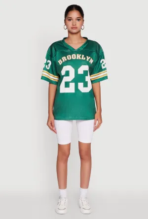 Bold Style Brooklyn 23 Graphic Football Jersey