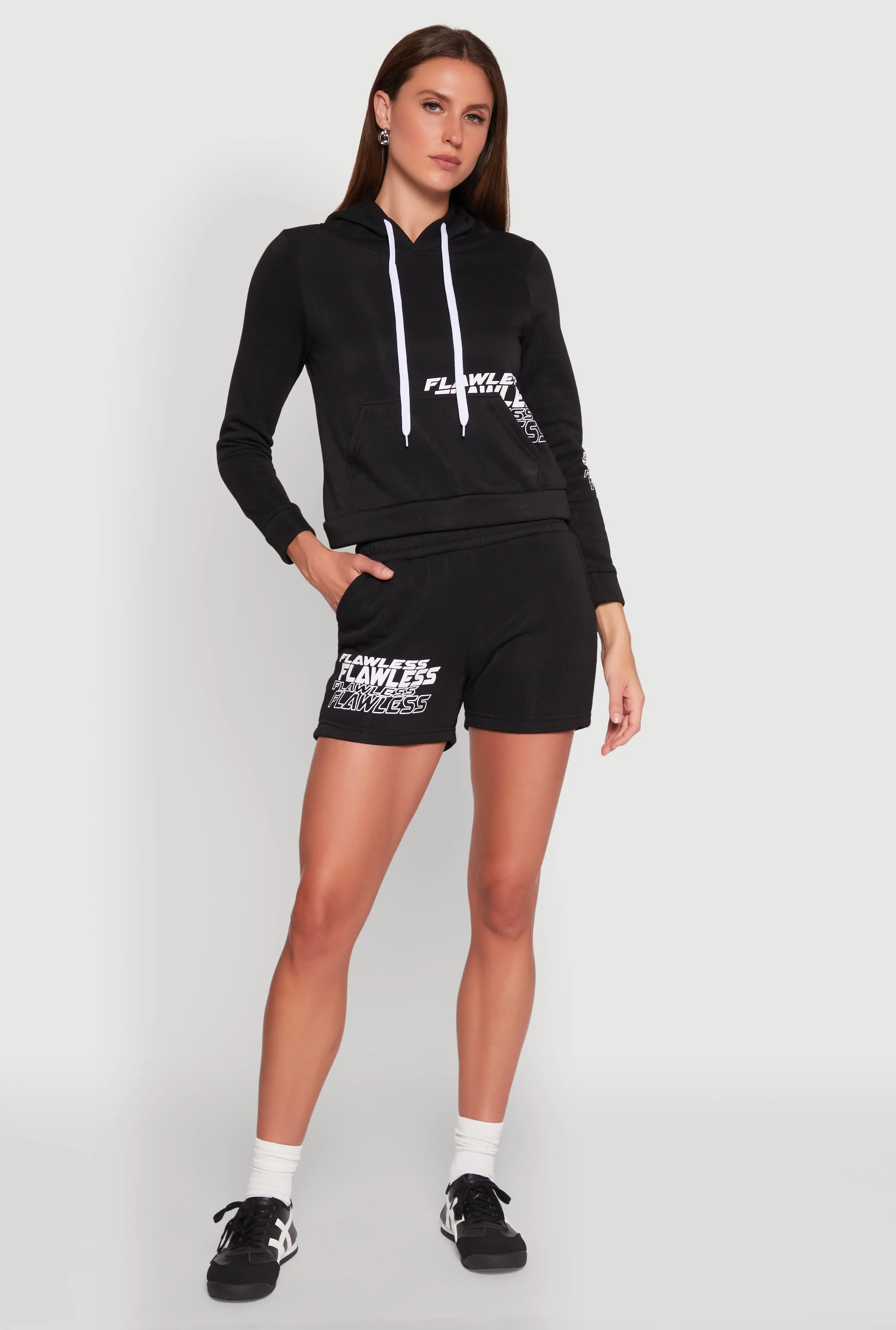 Eco Friendly Dye All Day Flawless Graphic Sweatshorts